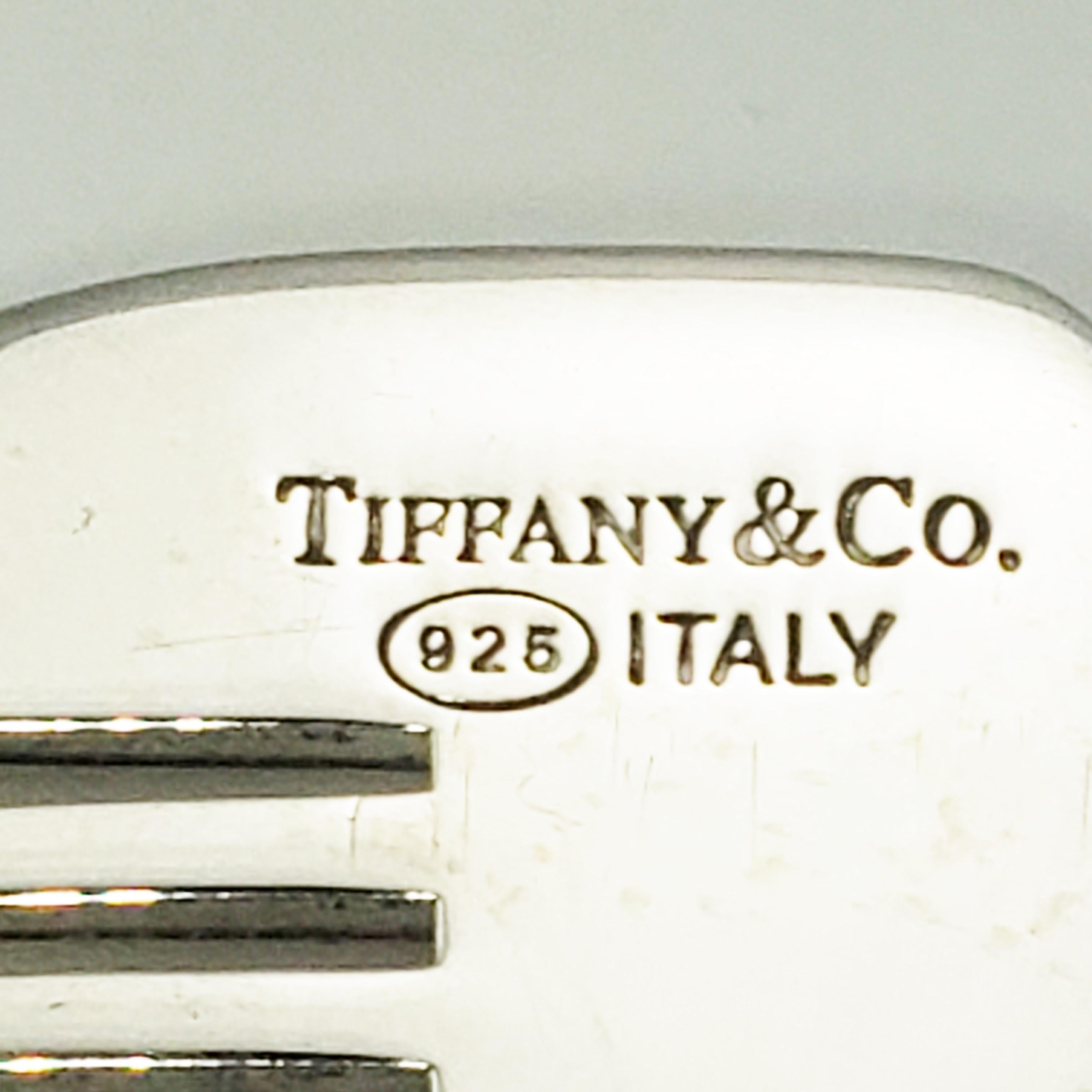 Tiffany & Co. Sterling Silver Baby Comb with Pink Tassel In Good Condition In Washington Depot, CT