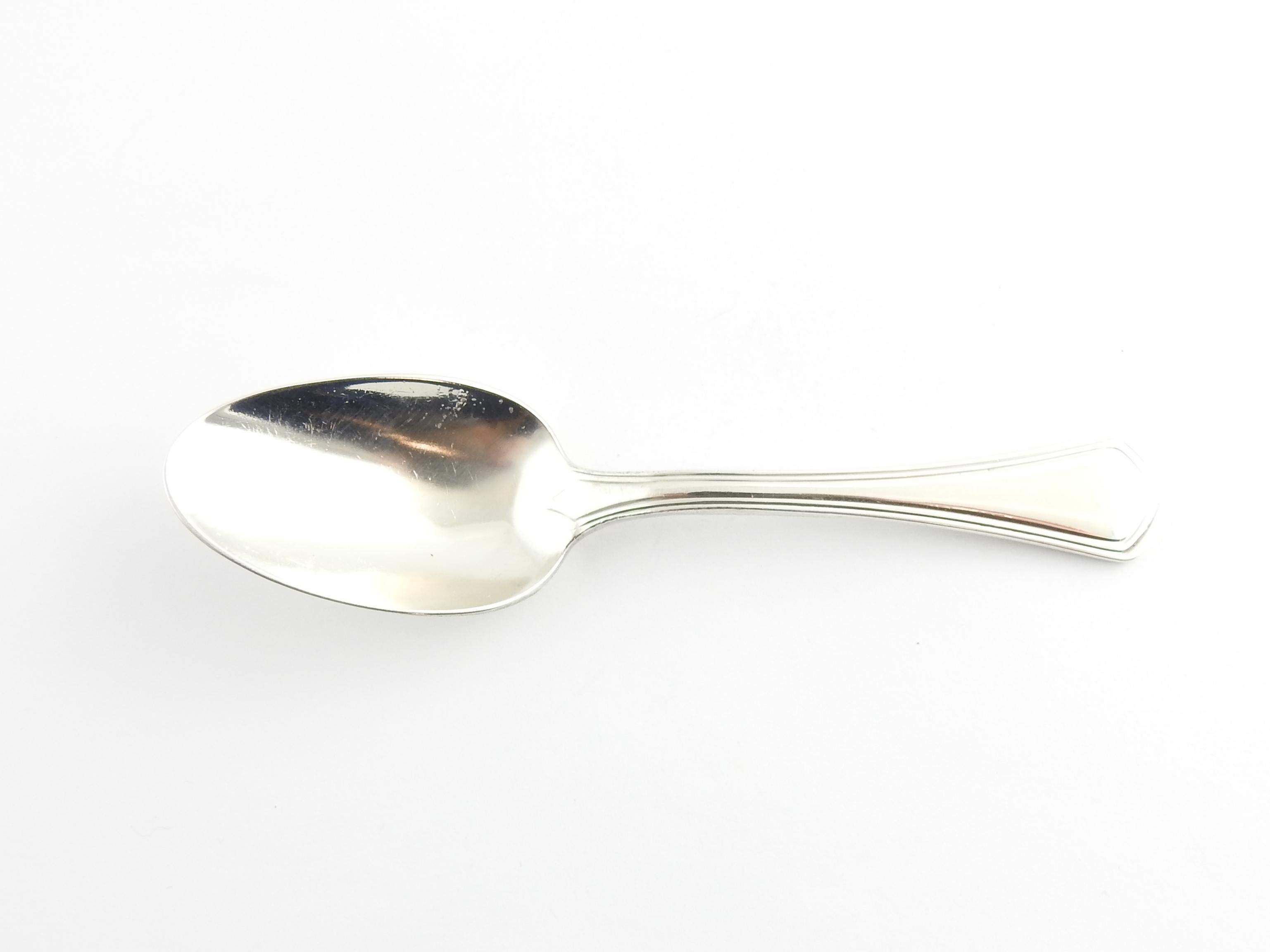 silver feeding spoon