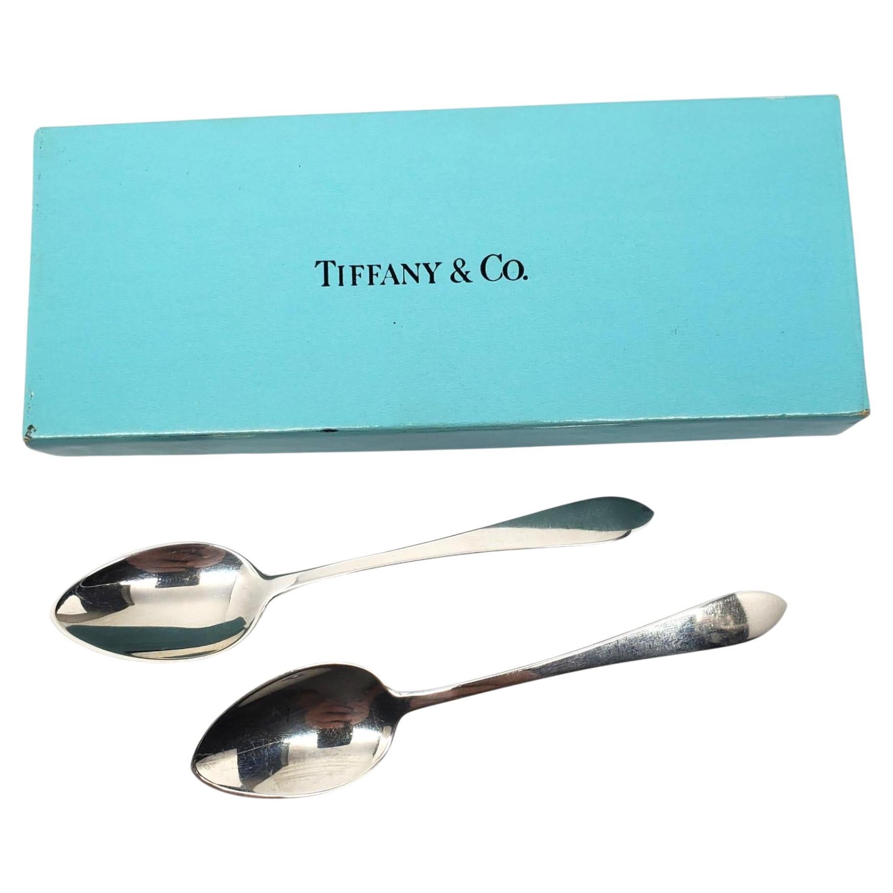 Tiffany & Co. Sterling Silber Baby Löffel (Satz von 2) #22642