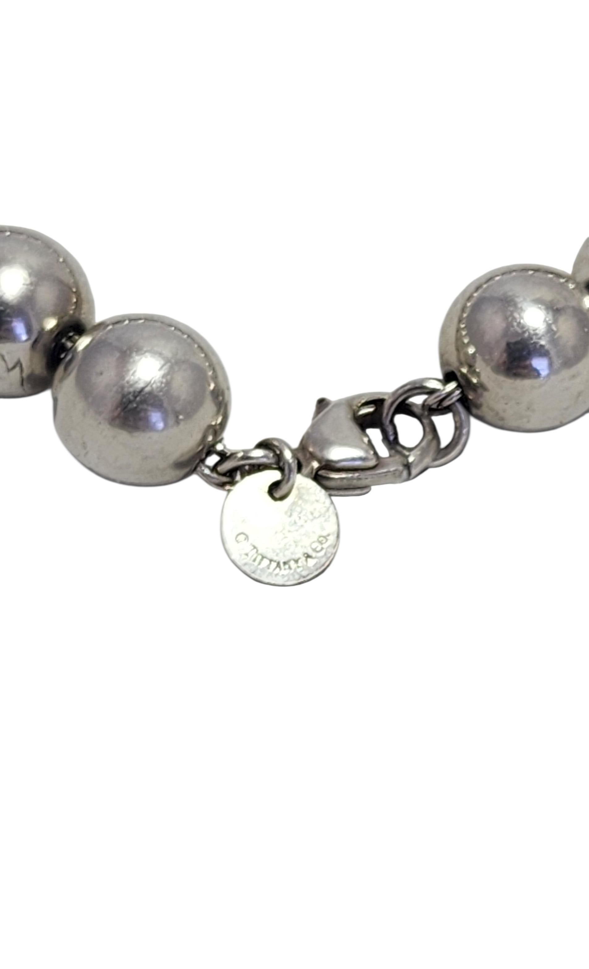 Tiffany & Co Sterling Silver Ball Bead Bracelet #23990 en venta 1