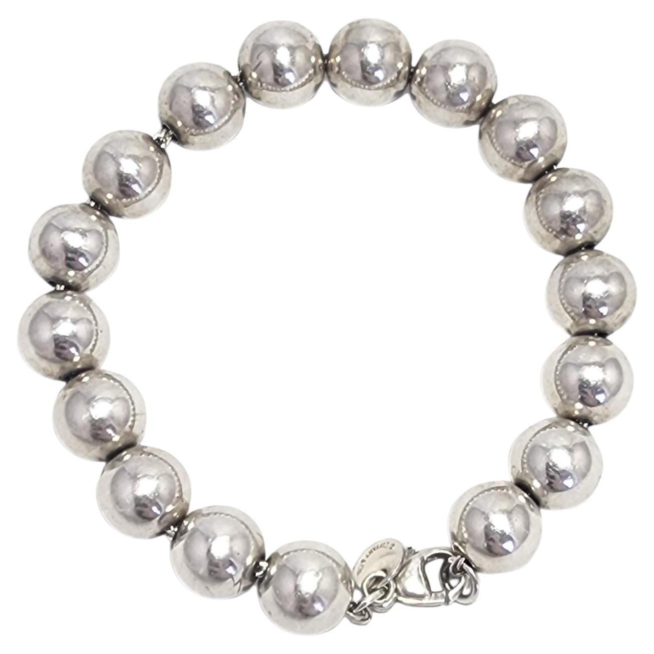 Tiffany
Co Sterling Silver Ball Bead Bracelet #23990