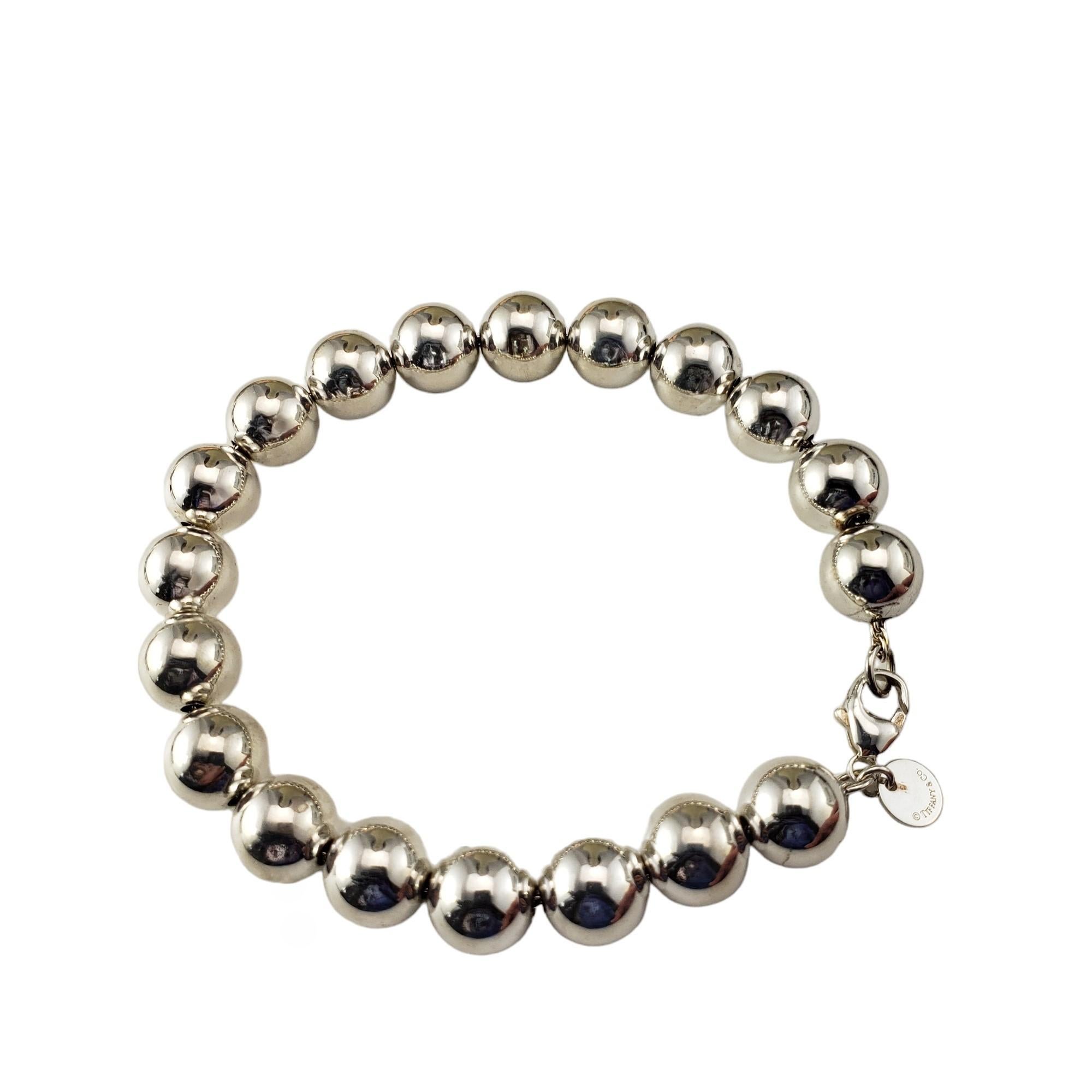 Tiffany & Co. Sterling Silver Ball Bracelet #17162 In Good Condition In Washington Depot, CT