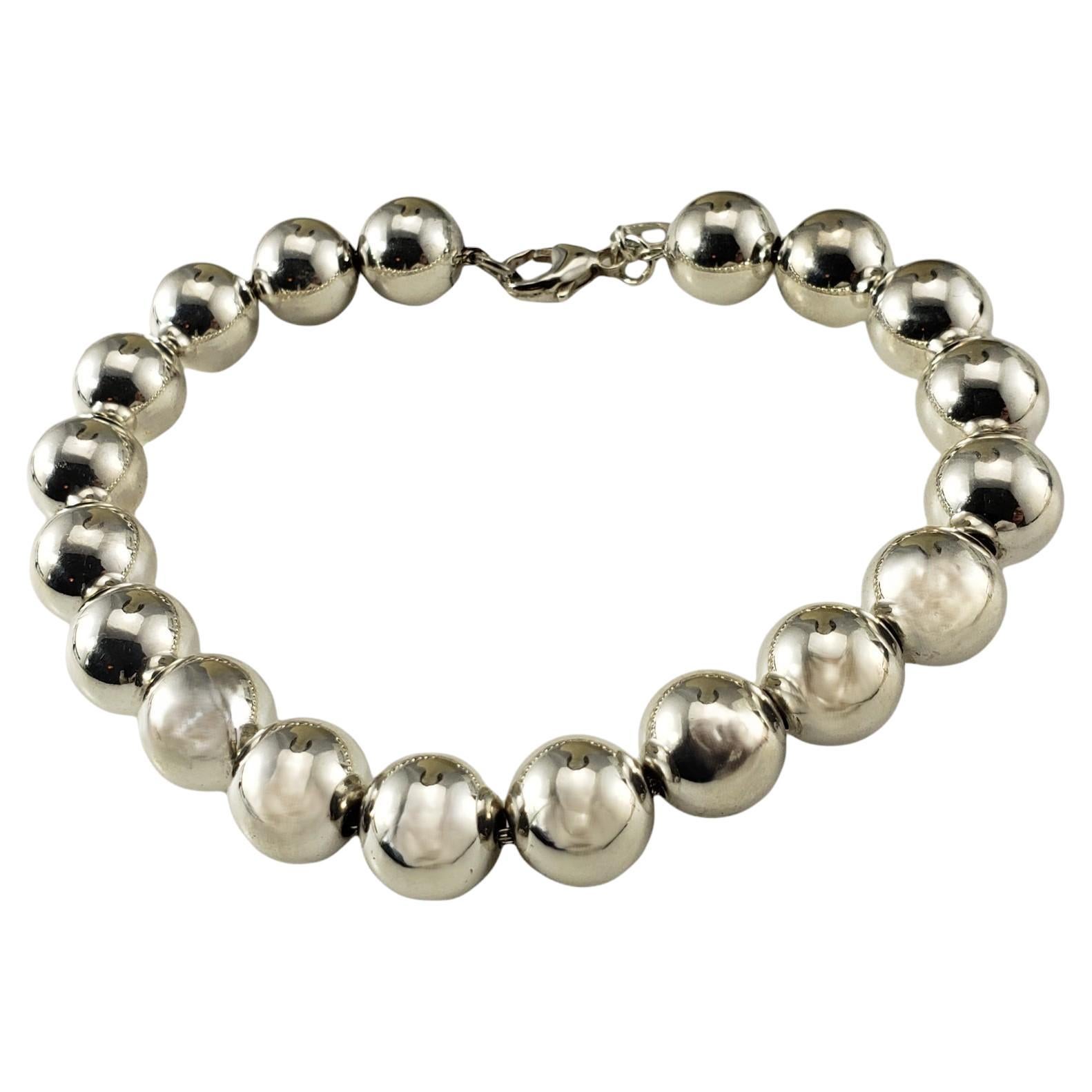 Tiffany & Co. Sterling Silver Ball Bracelet #17162 For Sale