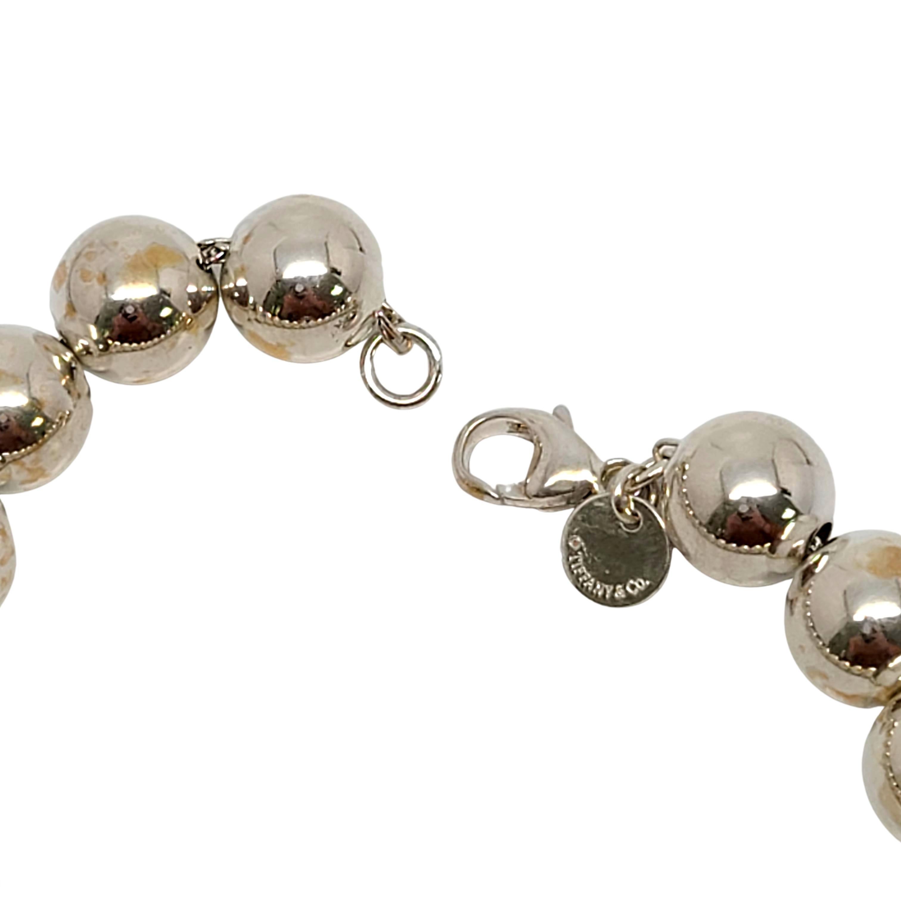 Tiffany & Co. Bracelet boule en argent sterling 