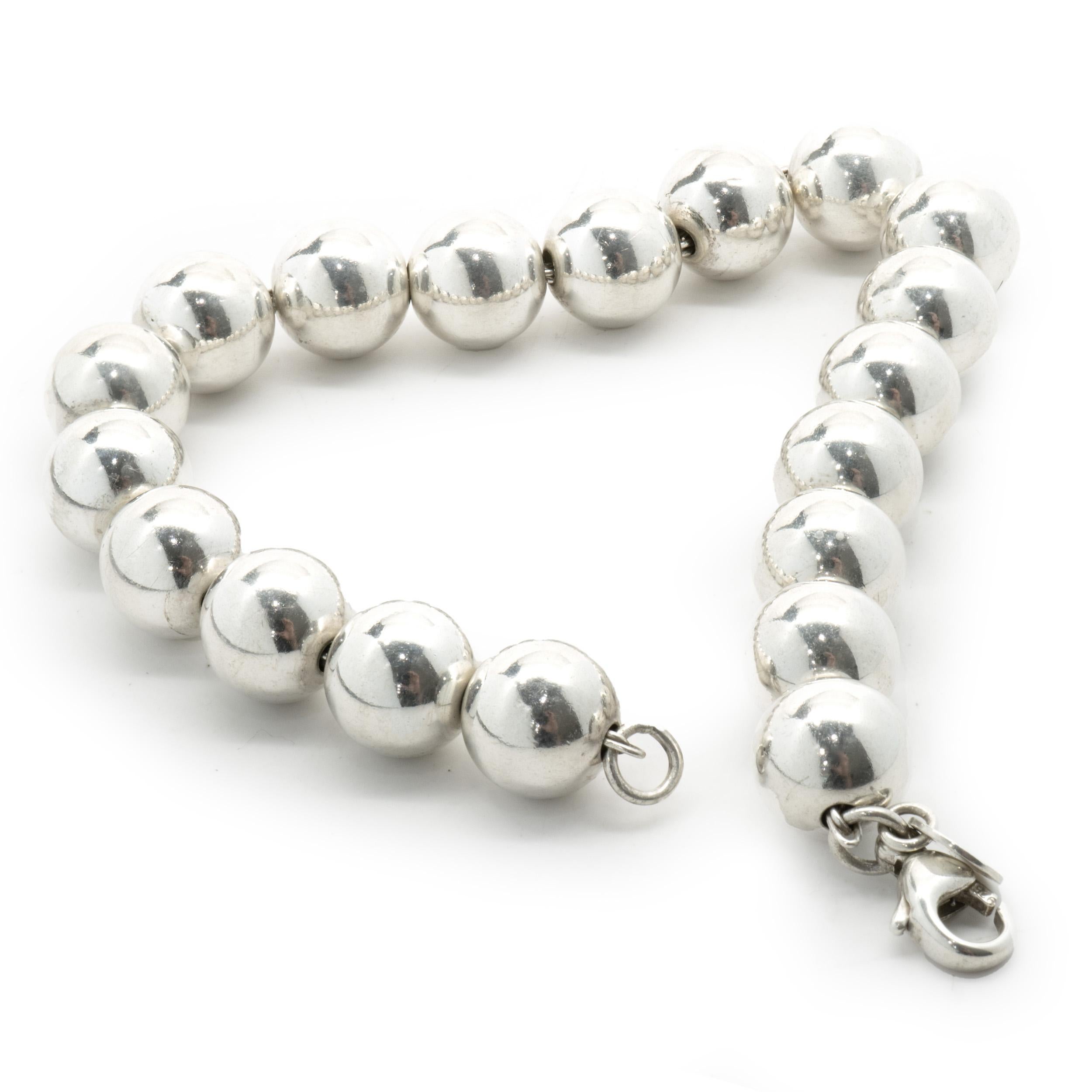 tiffany silver ball bracelet