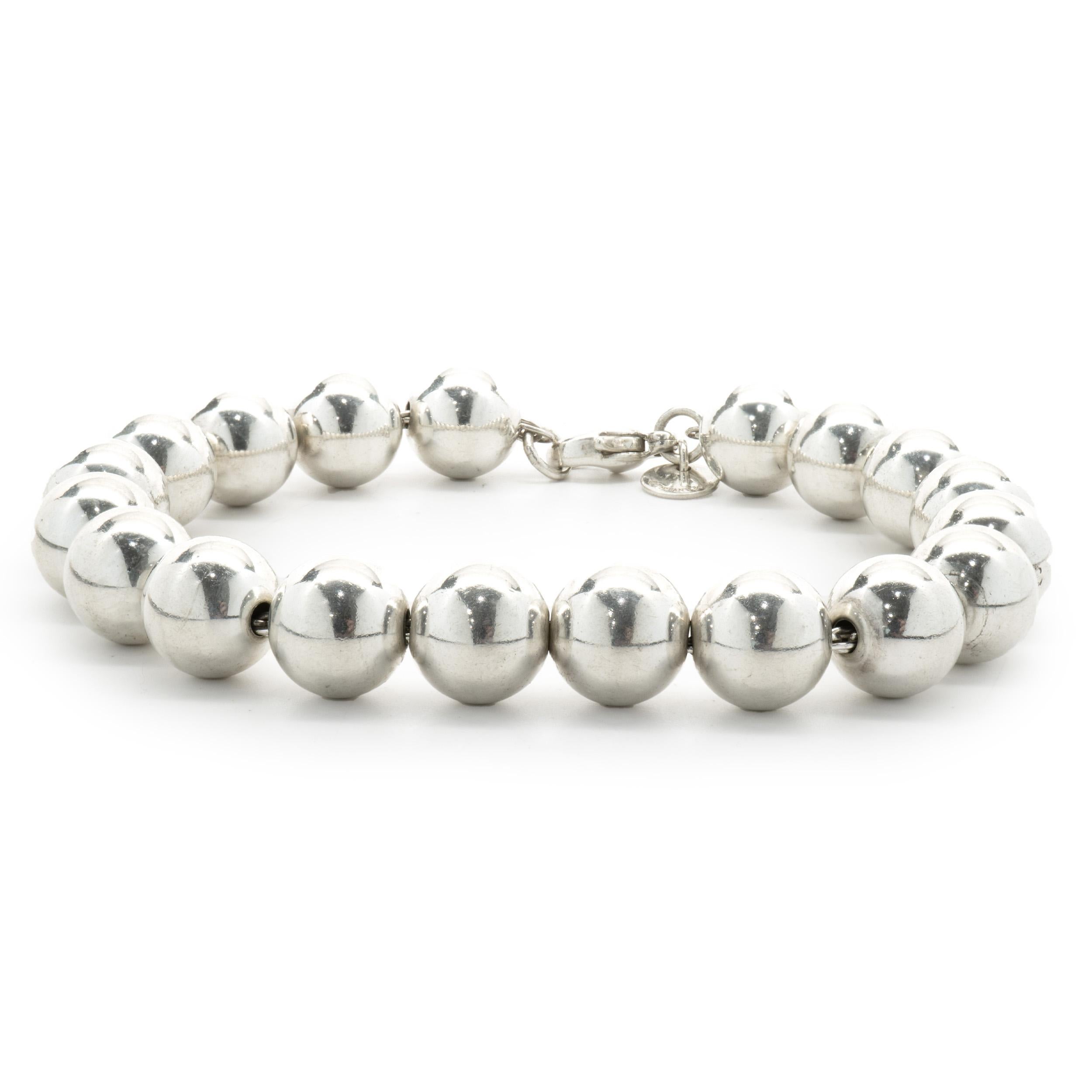 Tiffany & Co. Bracelet boule en argent sterling en vente