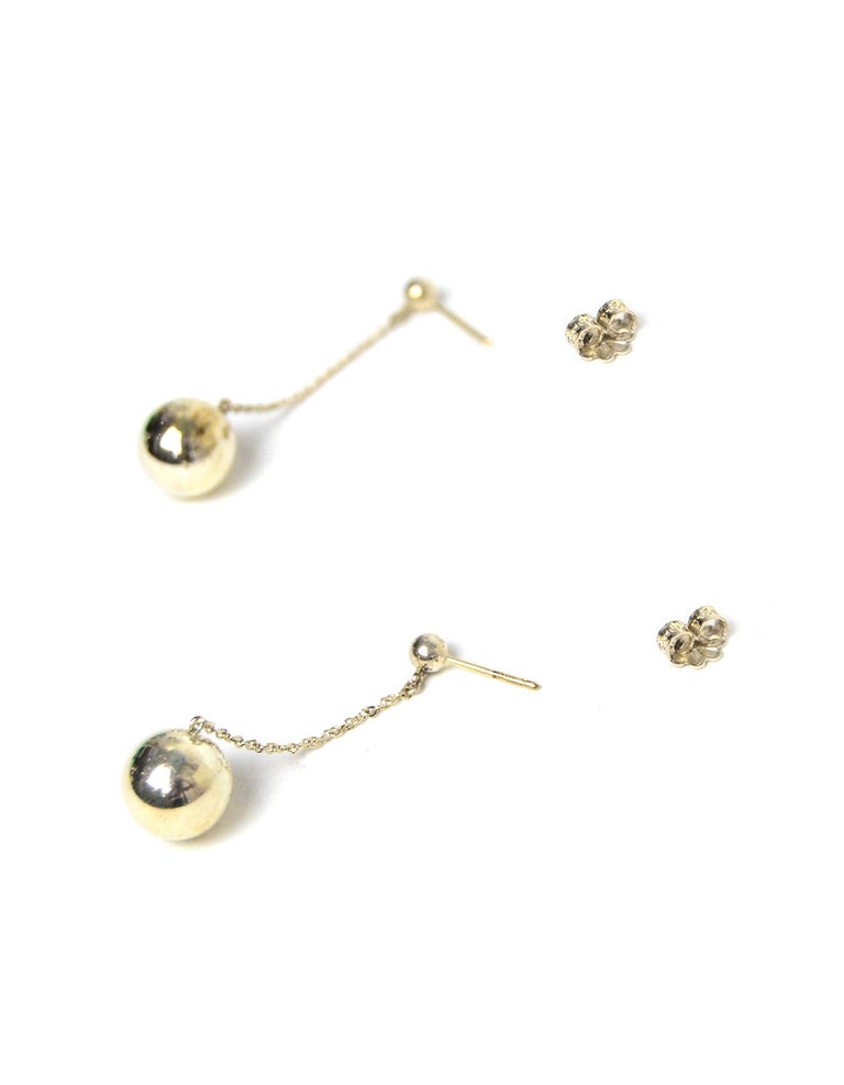 Tiffany and Co Sterling Silver Ball Drop Earrings For Sale at 1stDibs tiffany silver ball drop