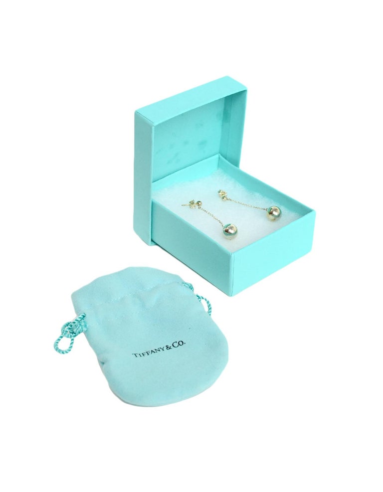 Tiffany and Co Sterling Silver Ball Drop Earrings For Sale at 1stDibs tiffany silver ball drop