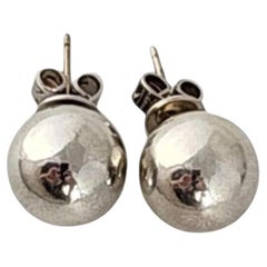Tiffany
Co Sterling Silver Ball Earrings 10mm #23950