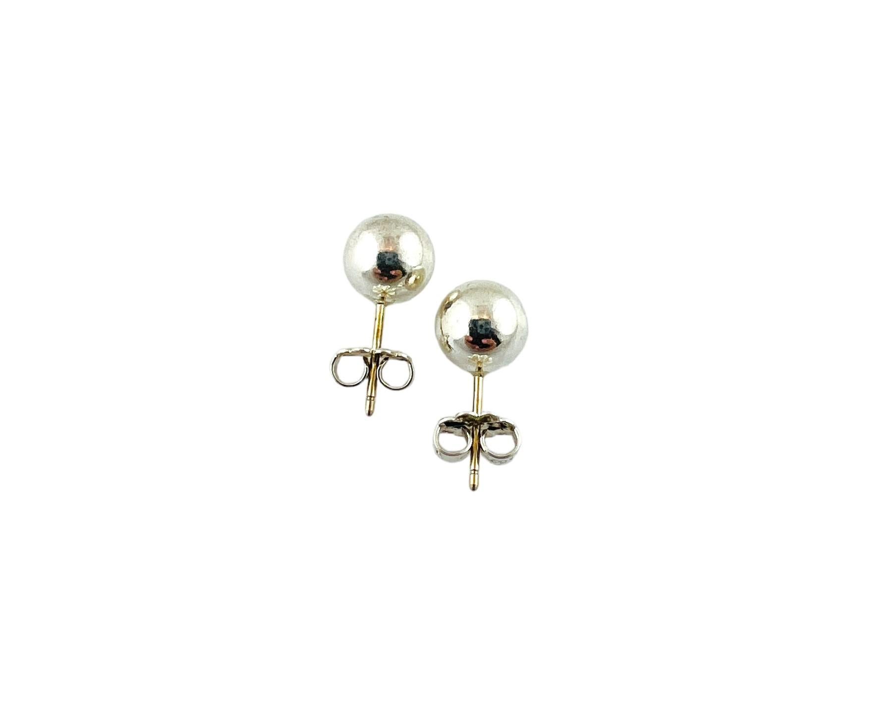 tiffany gold ball earrings