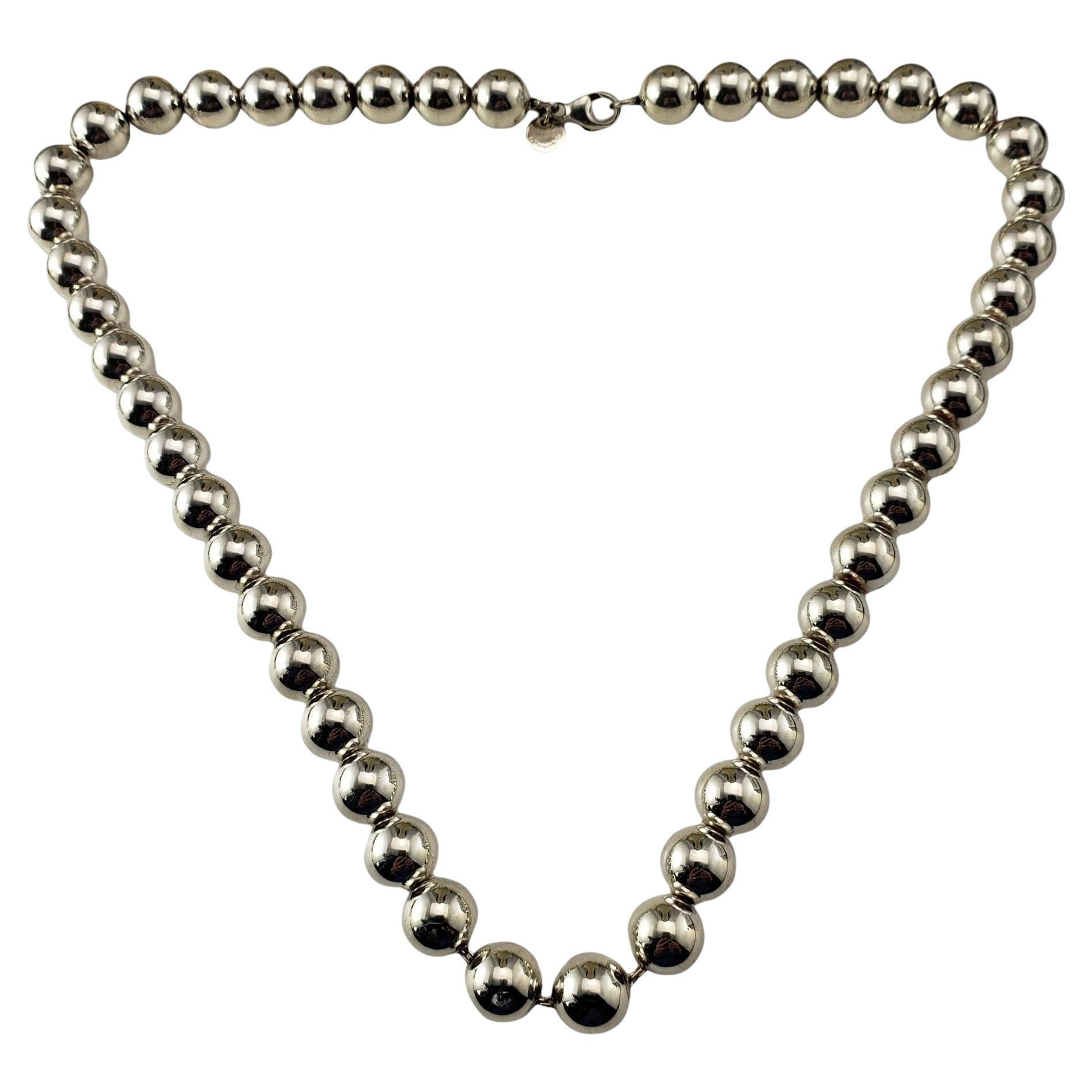 Tiffany & Co. Sterling Silver Ball Necklace #17161