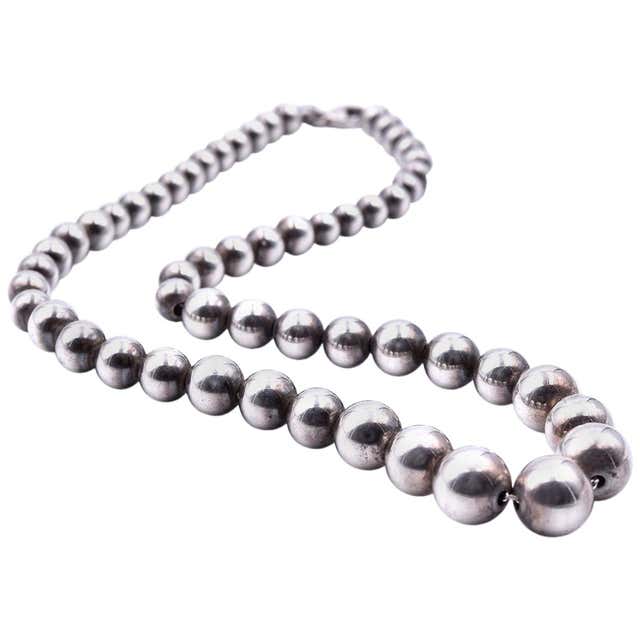 Tiffany and Co. Sterling Silver Ball Necklace at 1stDibs | tiffany ...