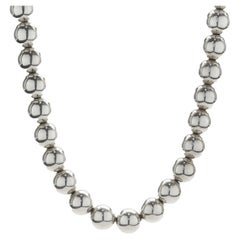 Tiffany & Co. Sterling Silver Ball Necklace