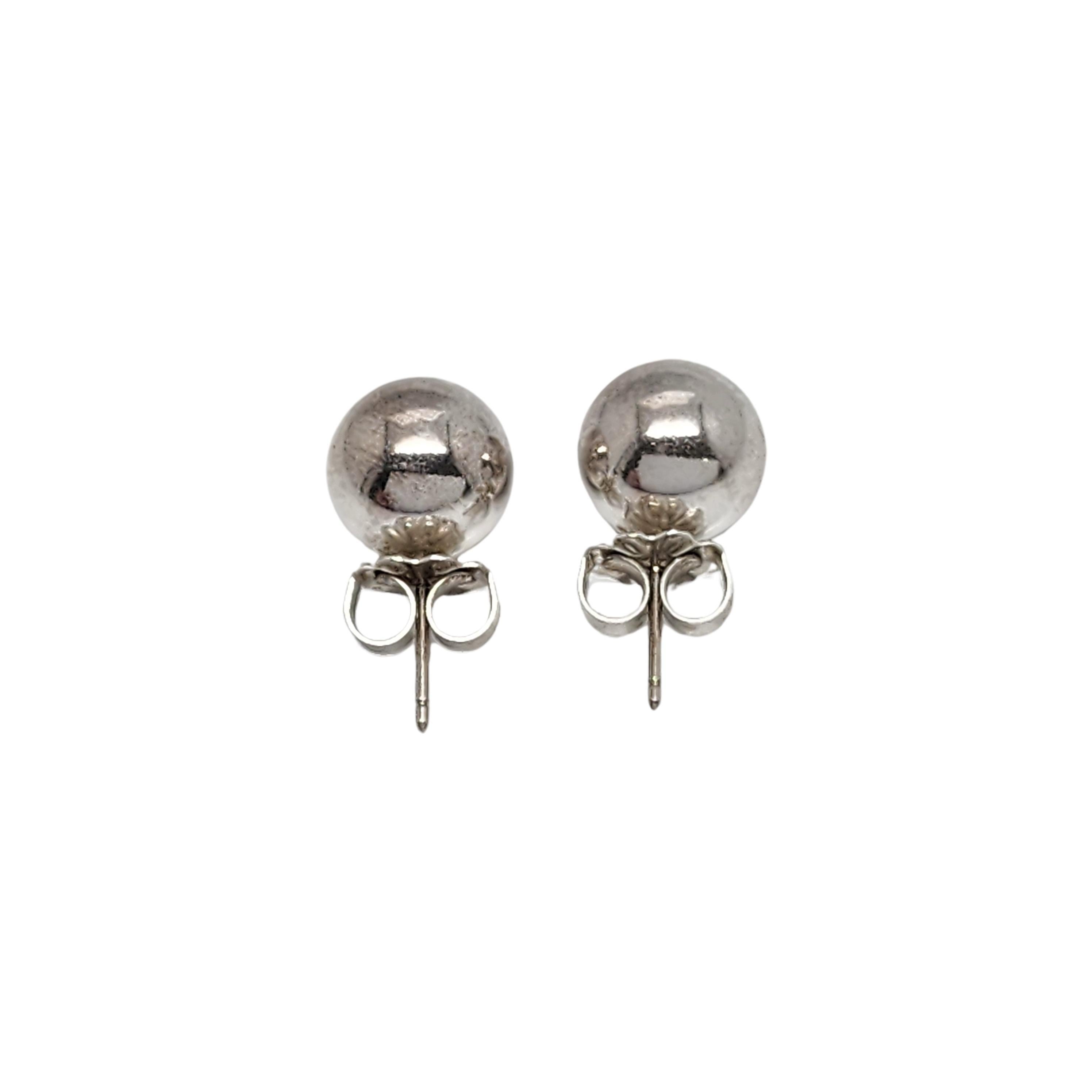 Women's Tiffany & Co Sterling Silver Ball Stud Earrings #16406 For Sale
