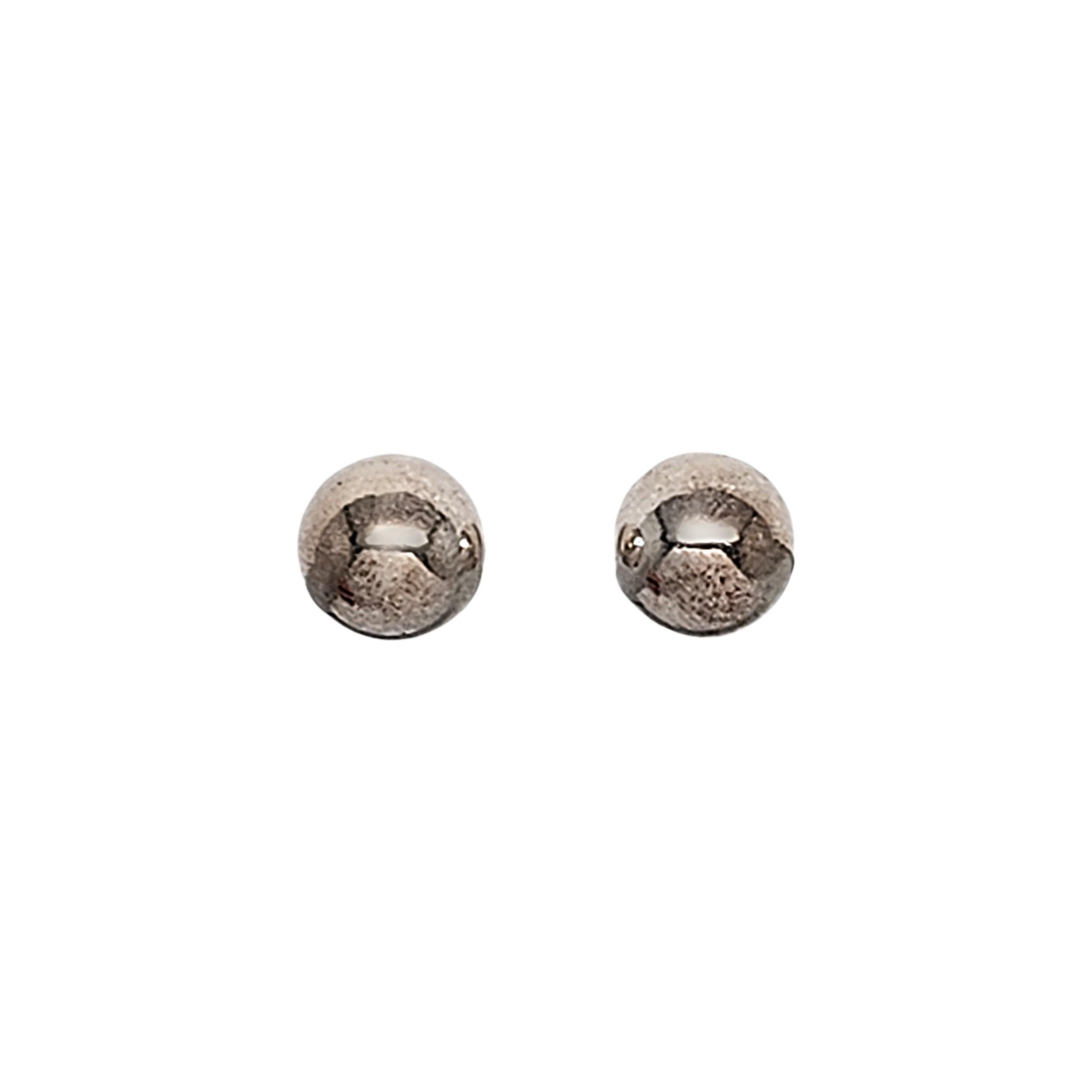 Tiffany & Co Sterling Silver Ball Stud Earrings #16406 For Sale 1