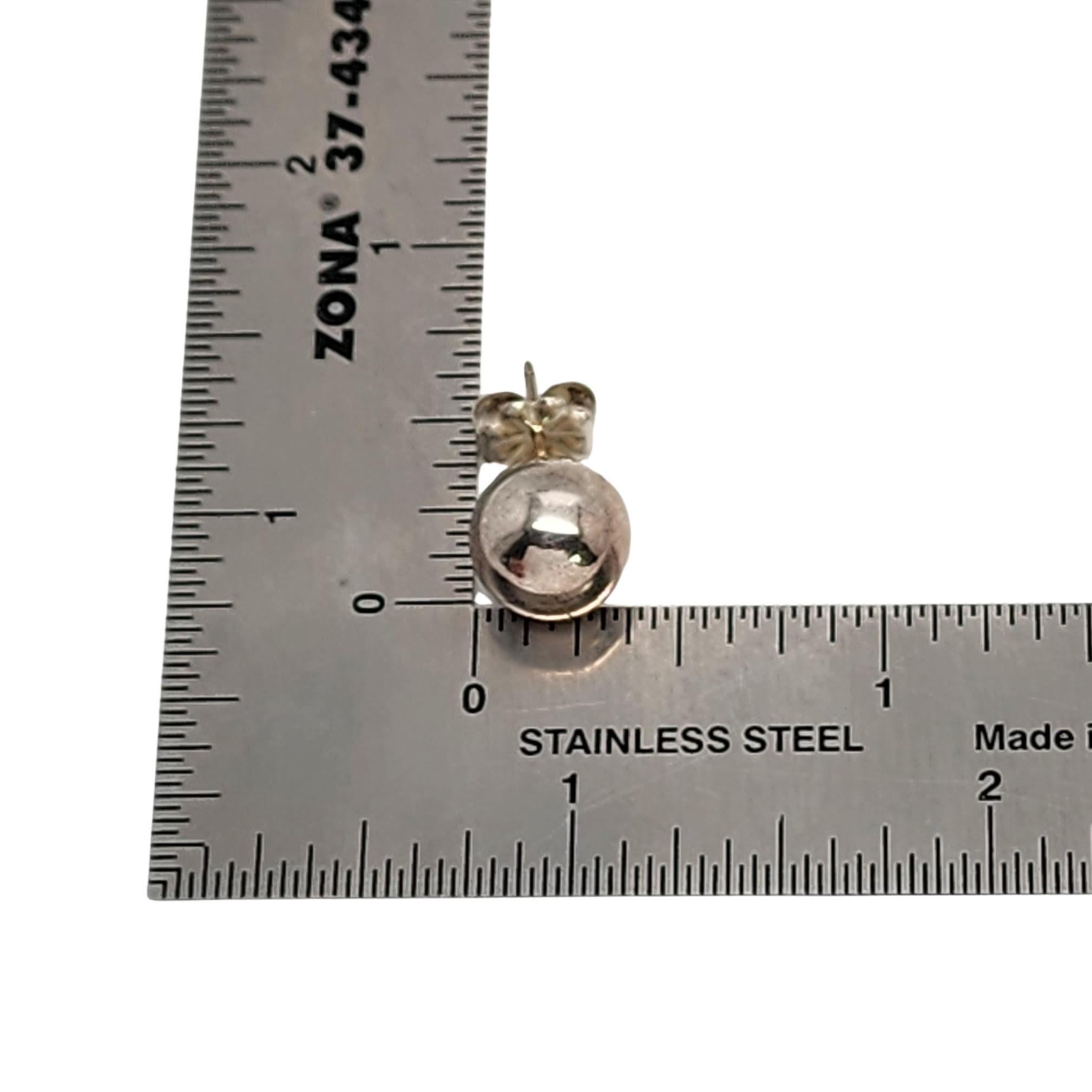 Tiffany & Co Sterling Silver Ball Stud Earrings #16406 For Sale 5