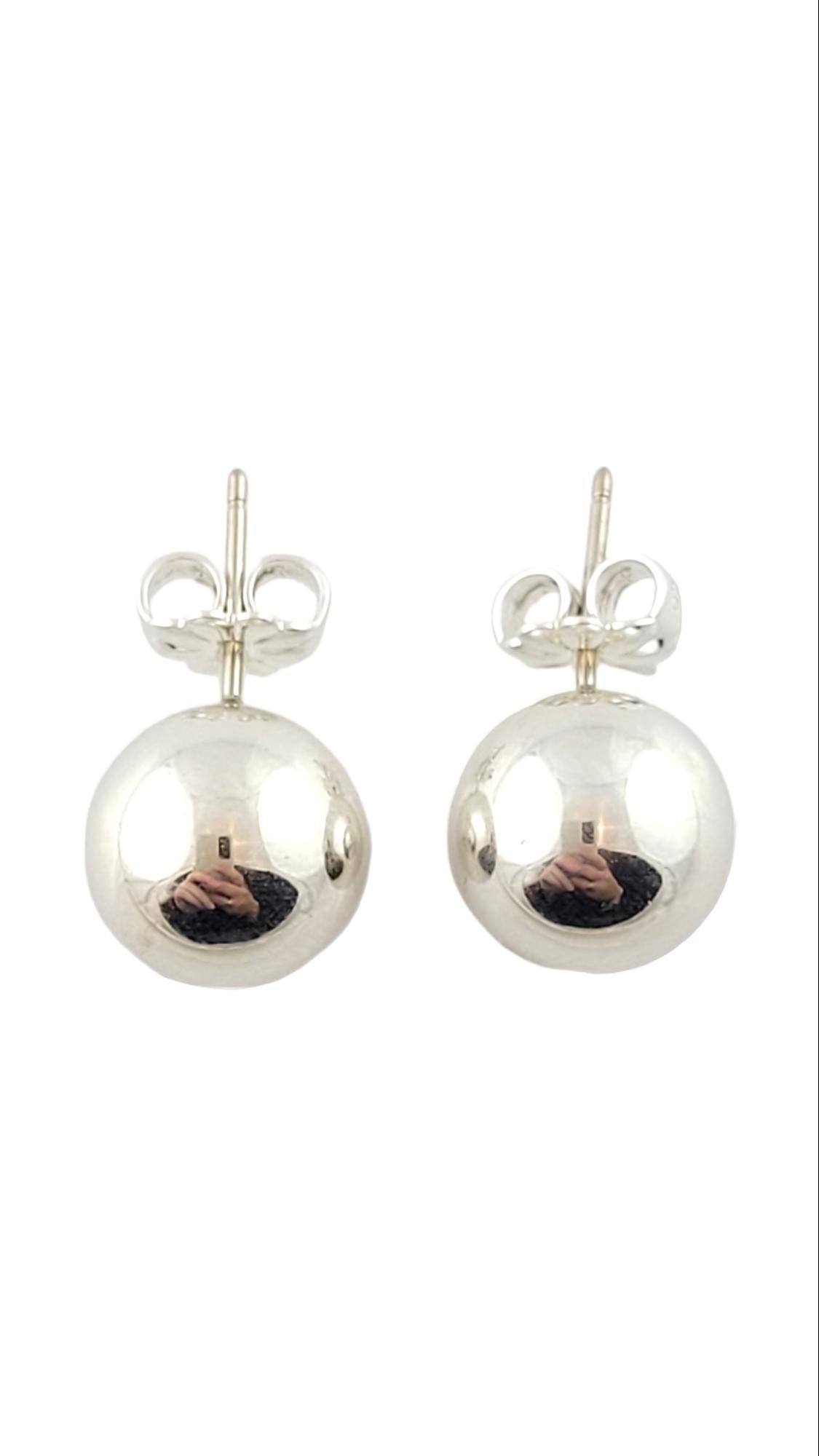 tiffany silver ball earrings