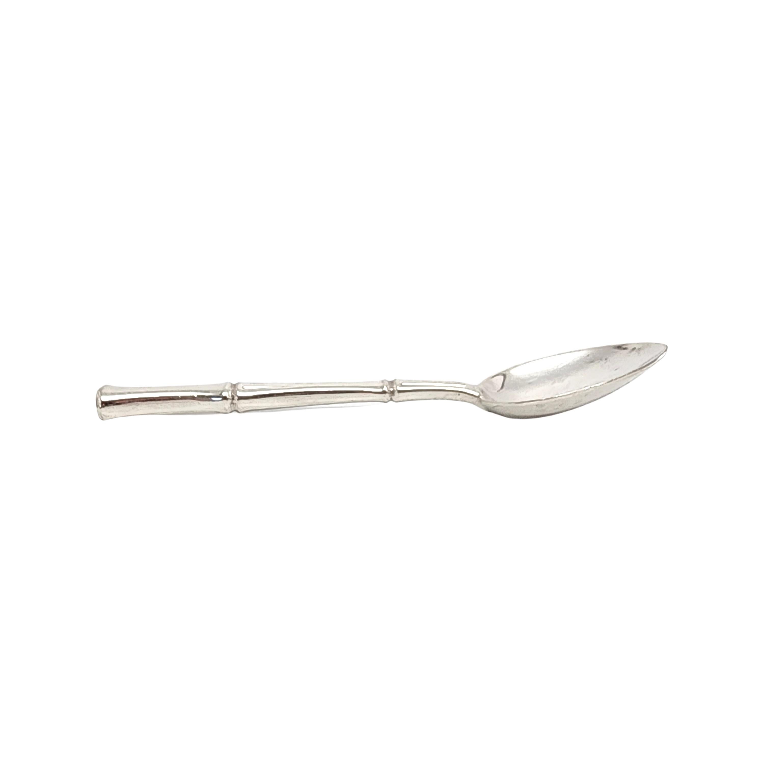 Tiffany & Co Sterling Silver Bamboo Demitasse Spoon 3