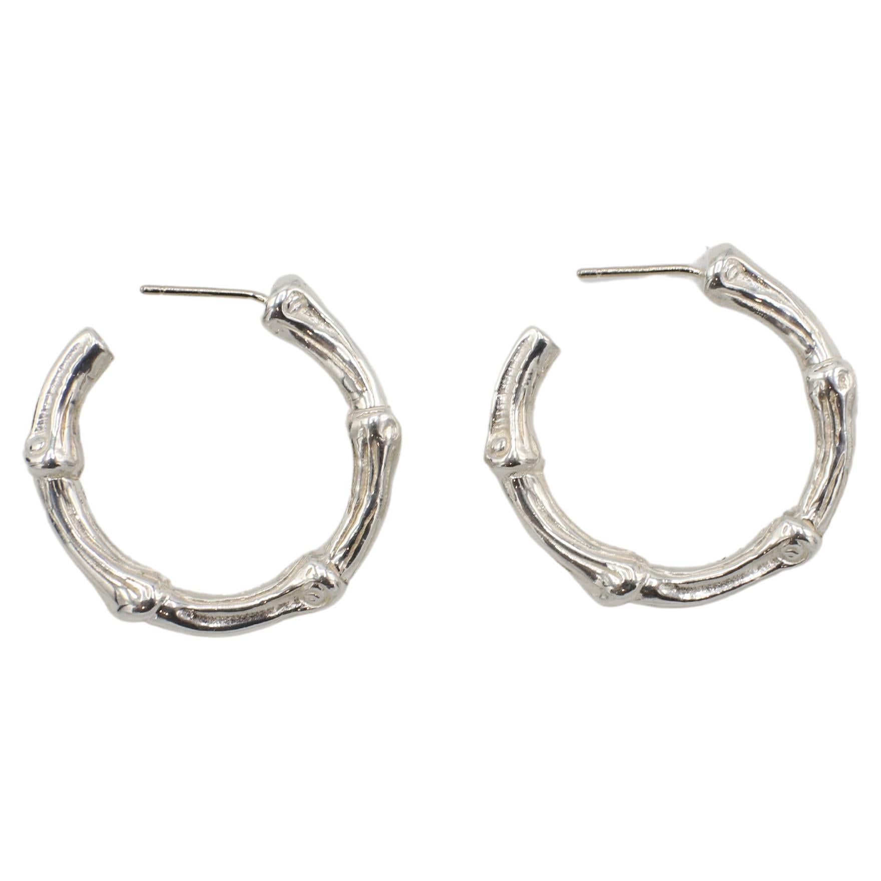 tiffany hoop earrings silver