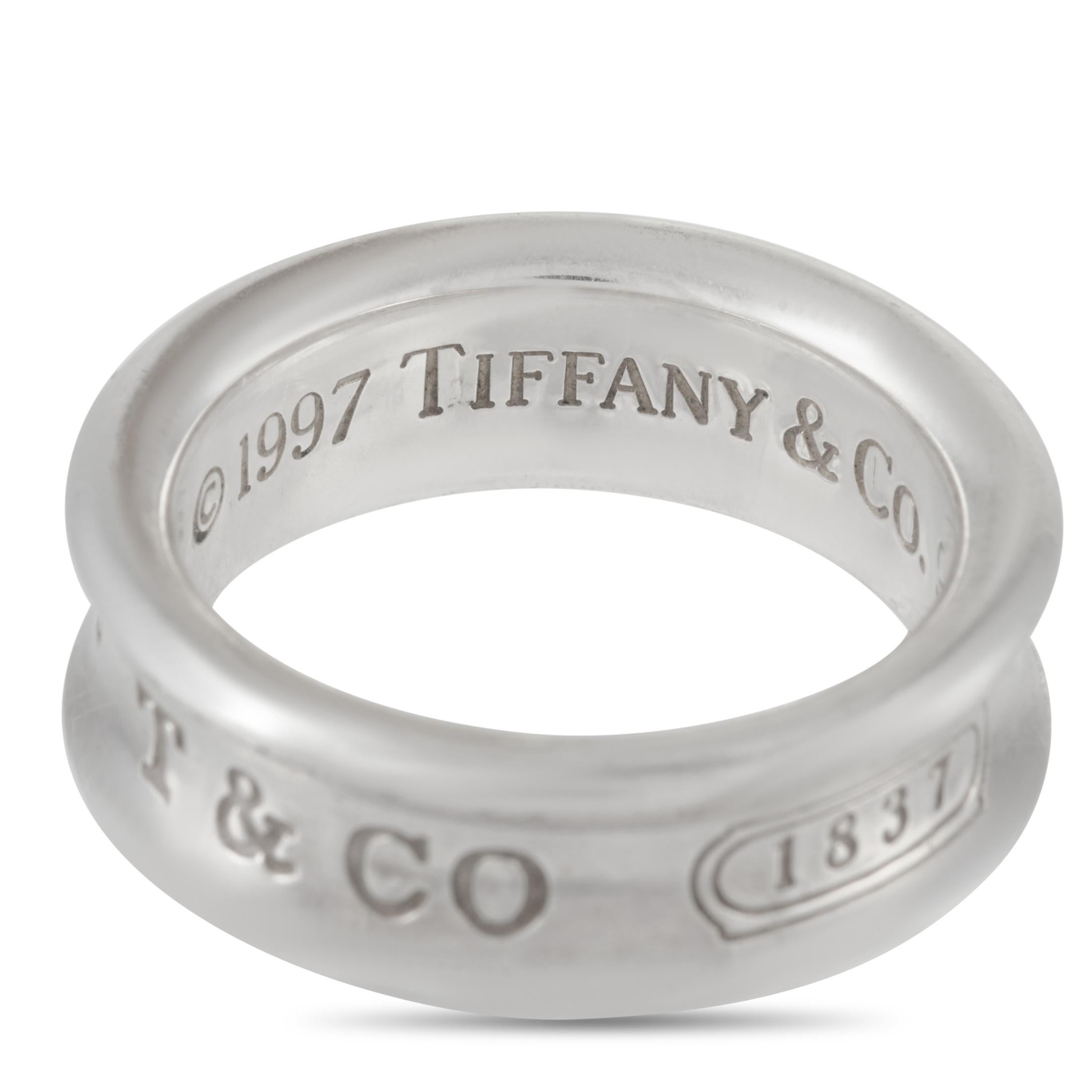 tiffany and co silver band ring