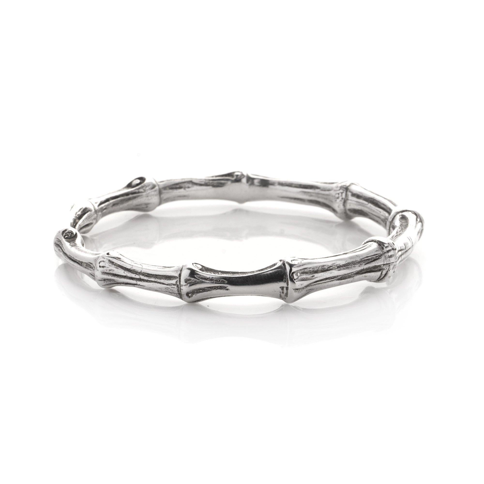 sterling silver bamboo bracelet