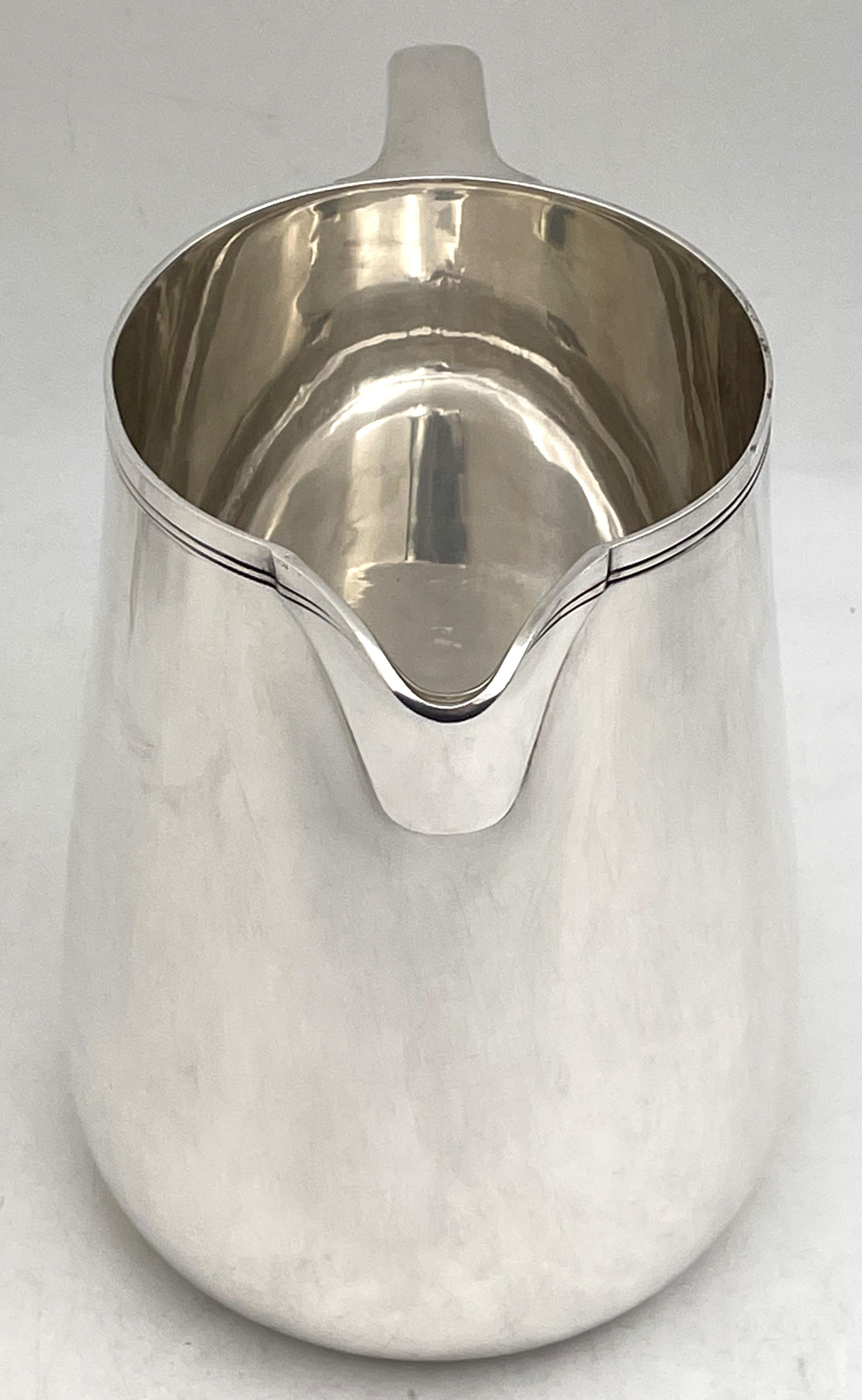Tiffany & Co. Sterling Silver Bar Pitcher in Mid-Century Modern Style In Good Condition For Sale In New York, NY