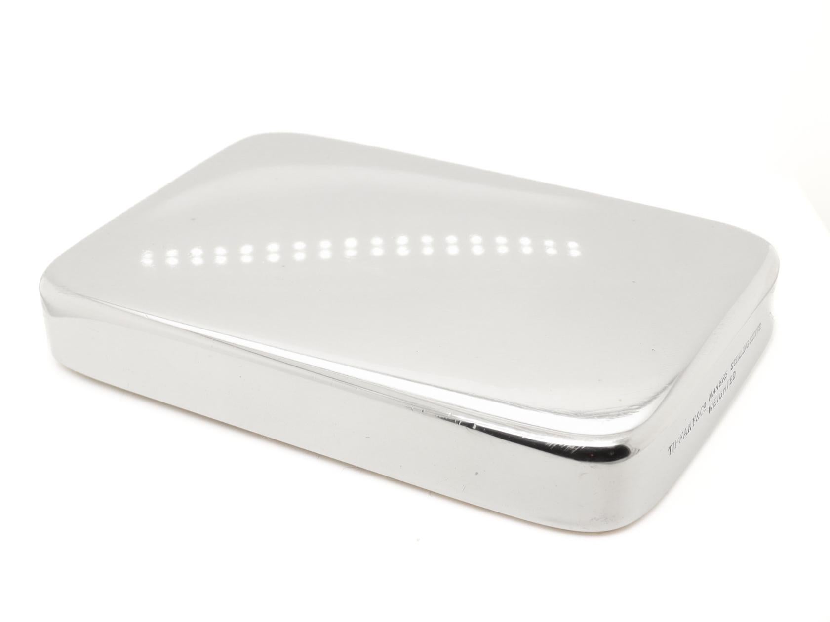 Tiffany & Co. Presse-papiers rectangulaire pesant le bar en argent sterling Bon état - En vente à Philadelphia, PA