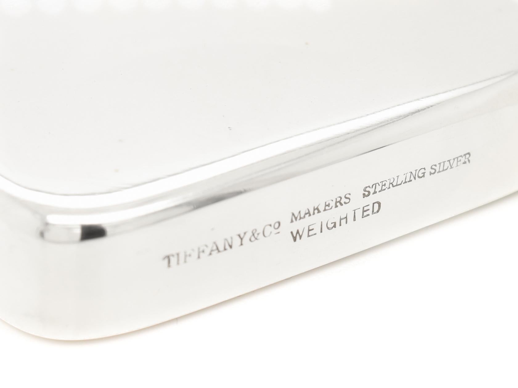 Tiffany & Co. Presse-papiers rectangulaire pesant le bar en argent sterling en vente 2