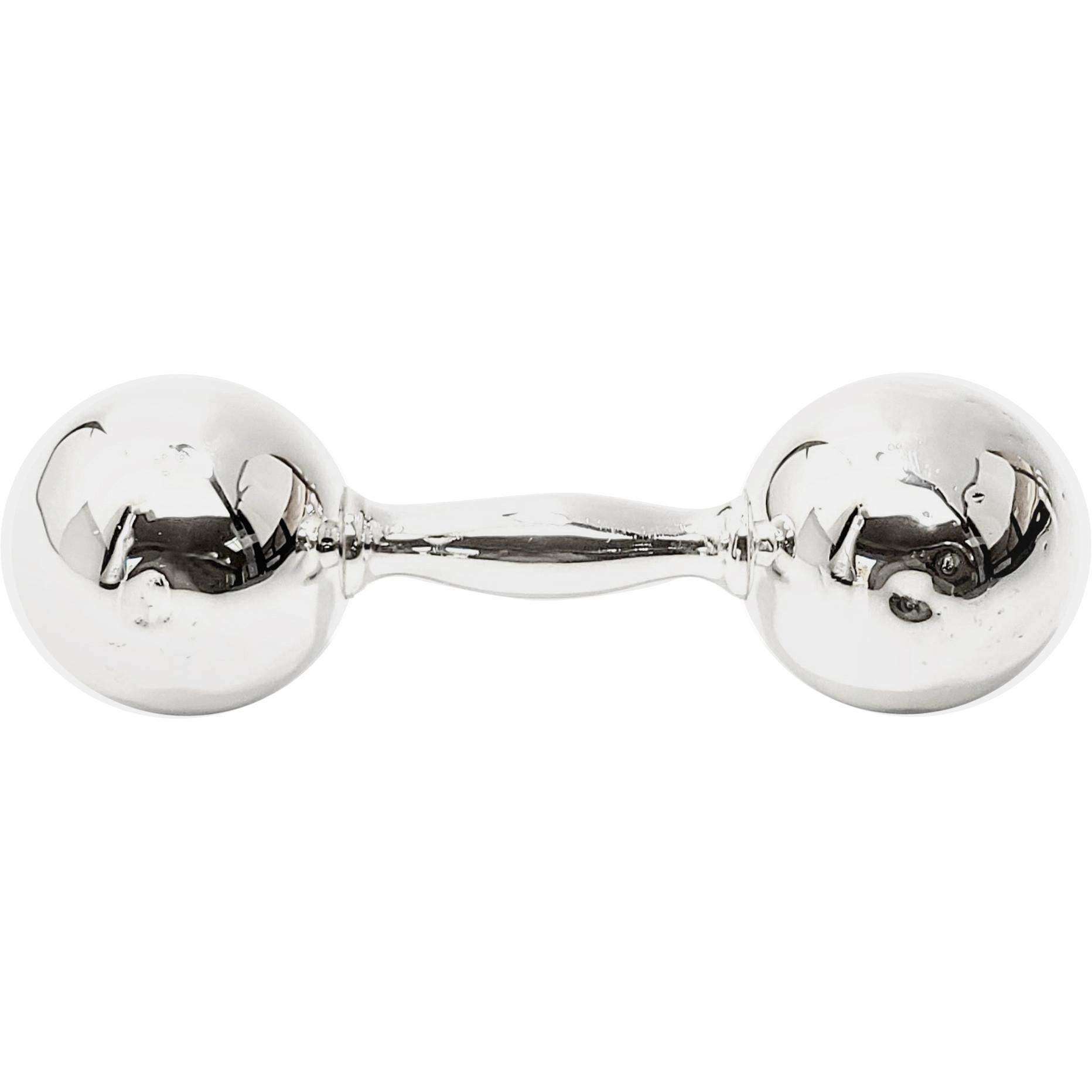 Tiffany & Co Sterling Silver Barbell Rattle (B)