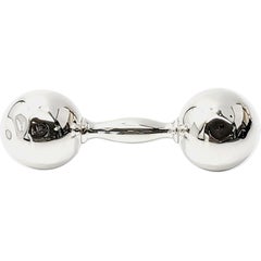 Vintage Tiffany & Co Sterling Silver Barbell Rattle (C)