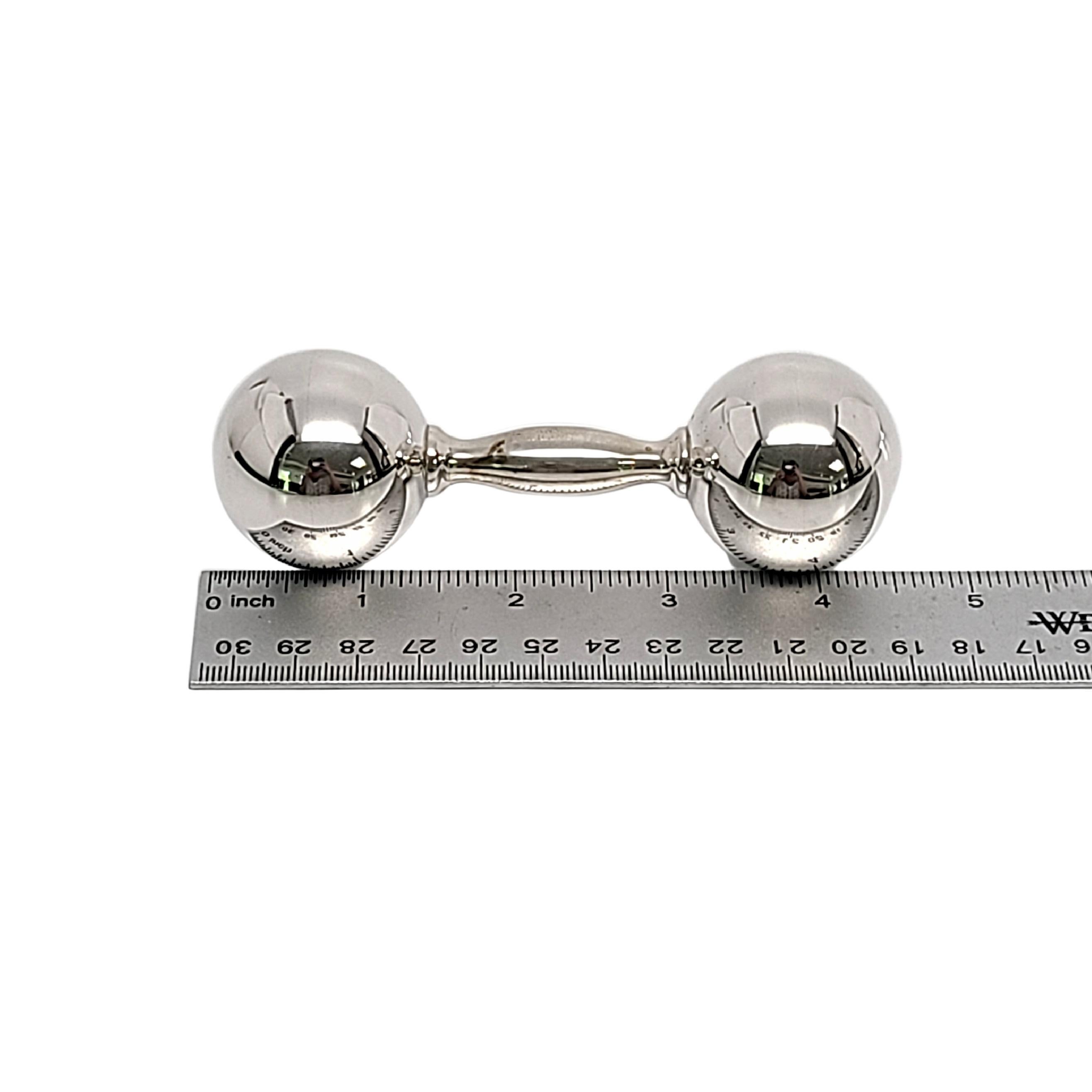Tiffany & Co. Sterling Silver Barbell Rattle 1