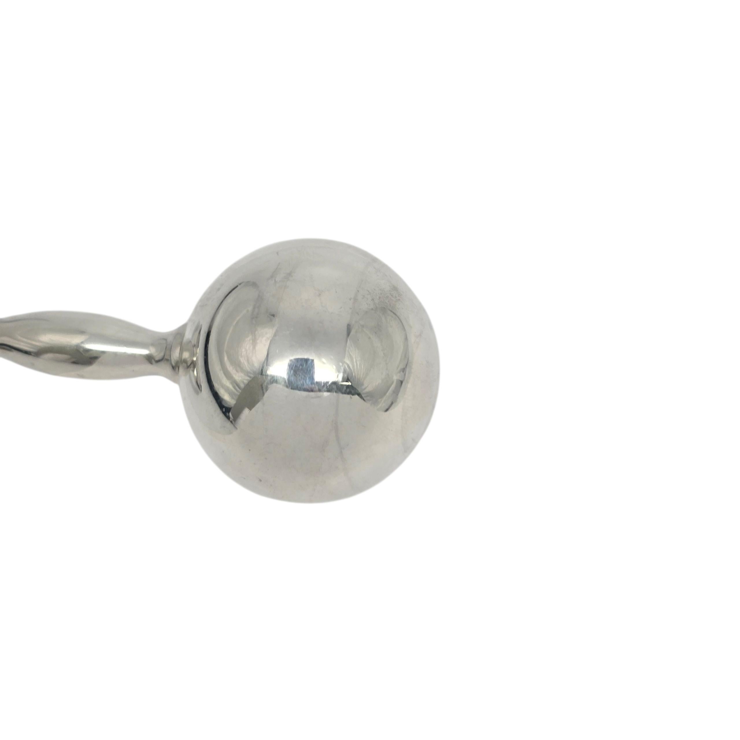 Tiffany & Co. anello a sonaglio in argento Sterling Barbell #22453 in vendita 1