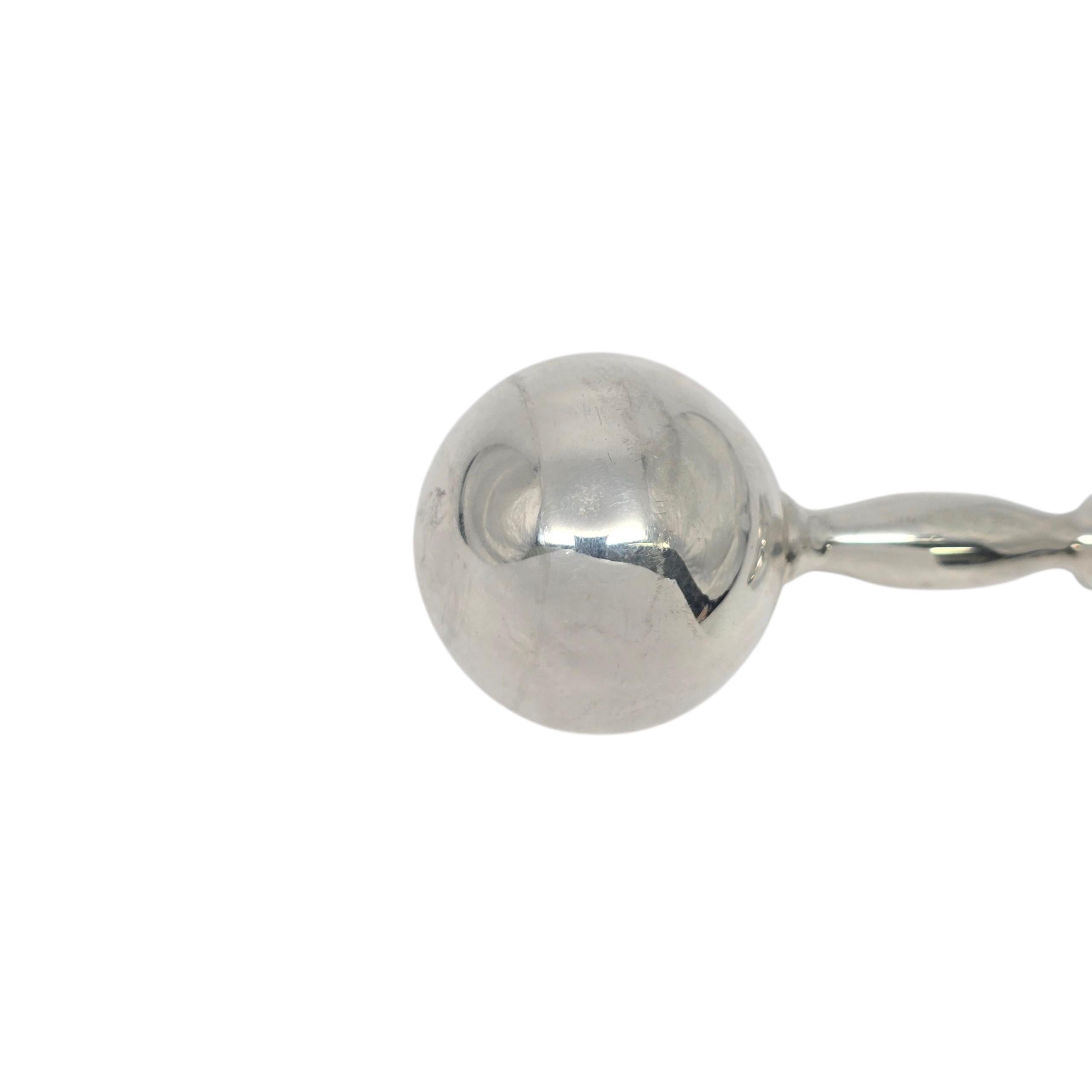 Tiffany & Co. anello a sonaglio in argento Sterling Barbell #22453 in vendita 3