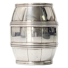 Tiffany & Co. Sterling Silver Barrel Container