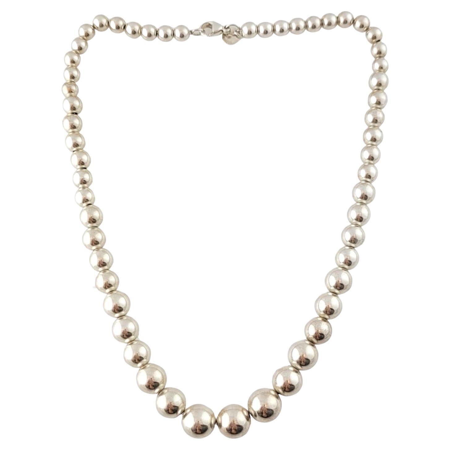 Tiffany & Co. Collier de perles en argent sterling n°16430