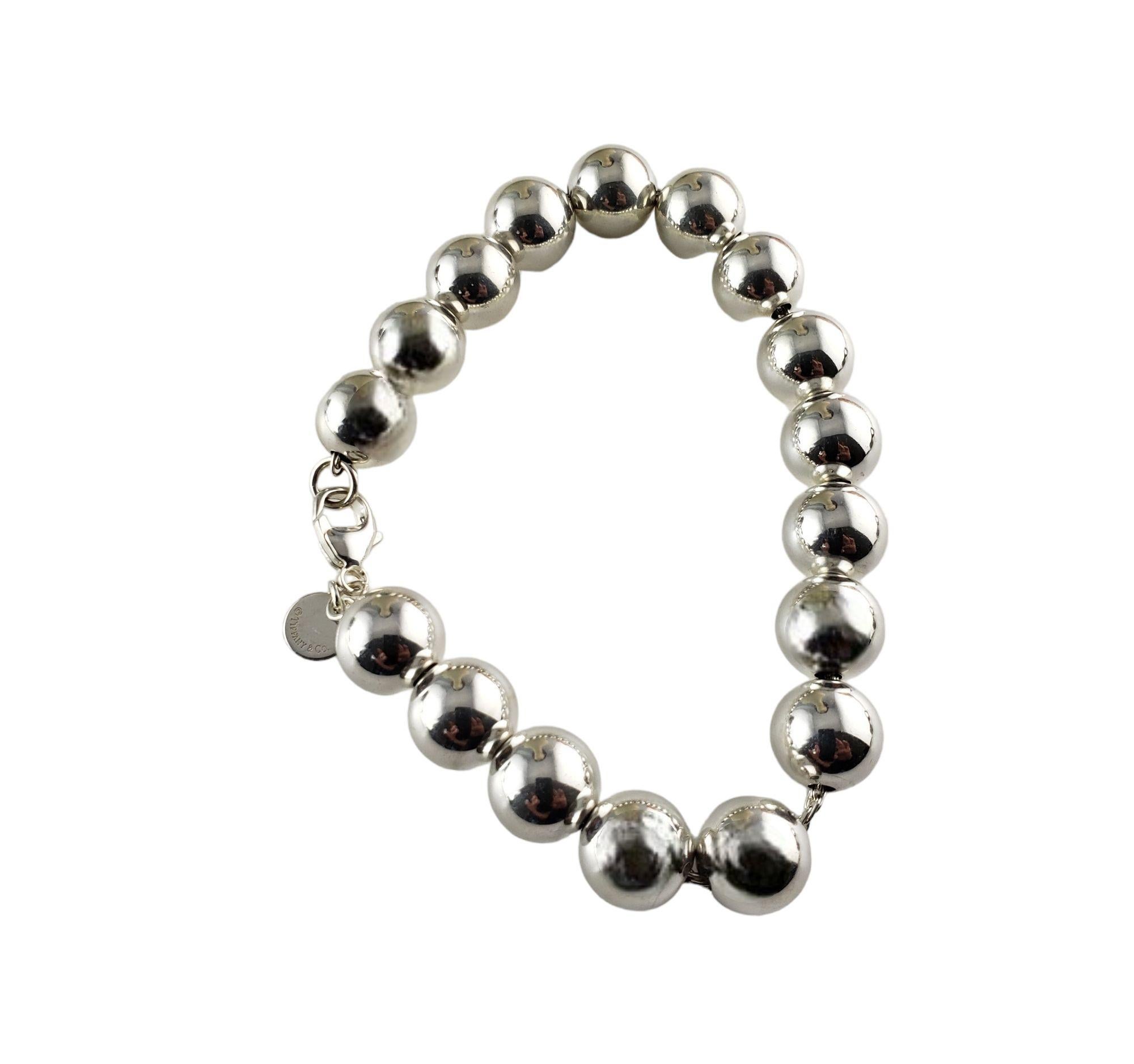 tiffany bead bracelet silver
