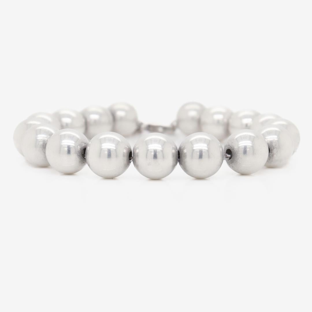 Tiffany & Co. Sterling Silver Beaded Bracelet For Sale 1