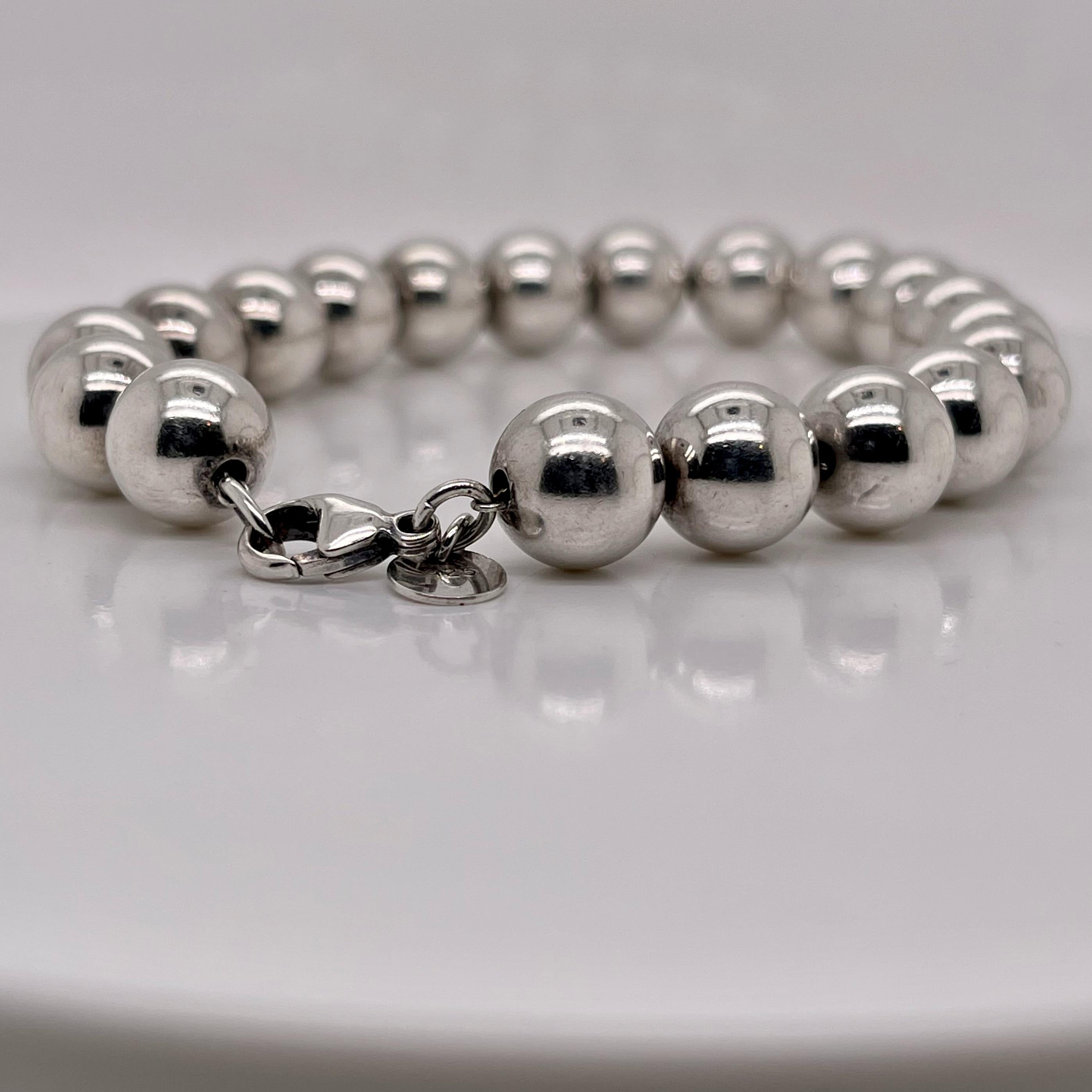 Tiffany & Co. Sterling Silver Beaded Bracelet In Good Condition In Philadelphia, PA
