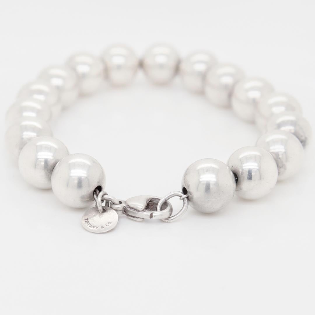 Tiffany & Co. Bracelet en perles en argent sterling en vente 4
