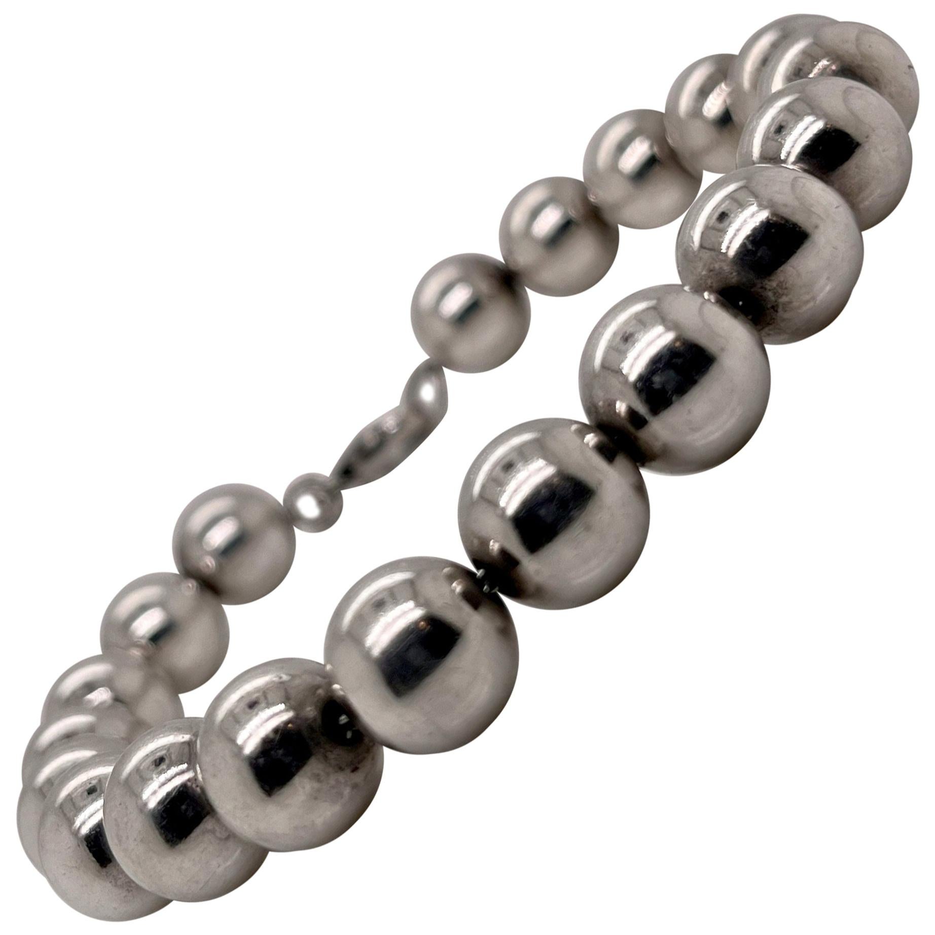 Tiffany & Co. Sterling Silver Beaded Bracelet