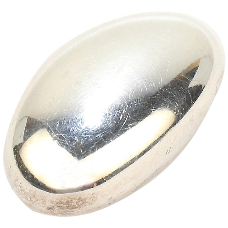 Tiffany & Co. Sterling Silver Bean Paperweight from the Mario Buatta Collection For Sale