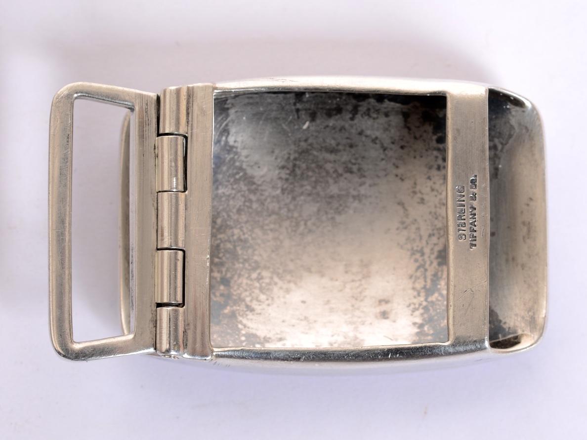 tiffany silver belt buckle