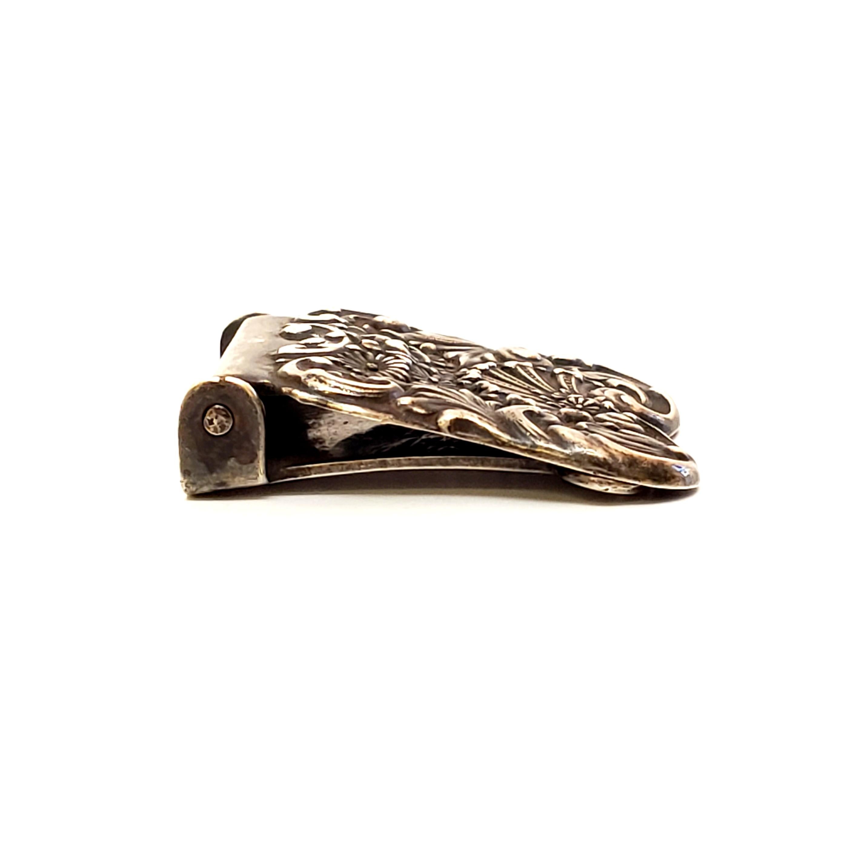 Tiffany & Co. Ceinture/boucle de ceinture en argent sterling avec monogramme Unisexe en vente