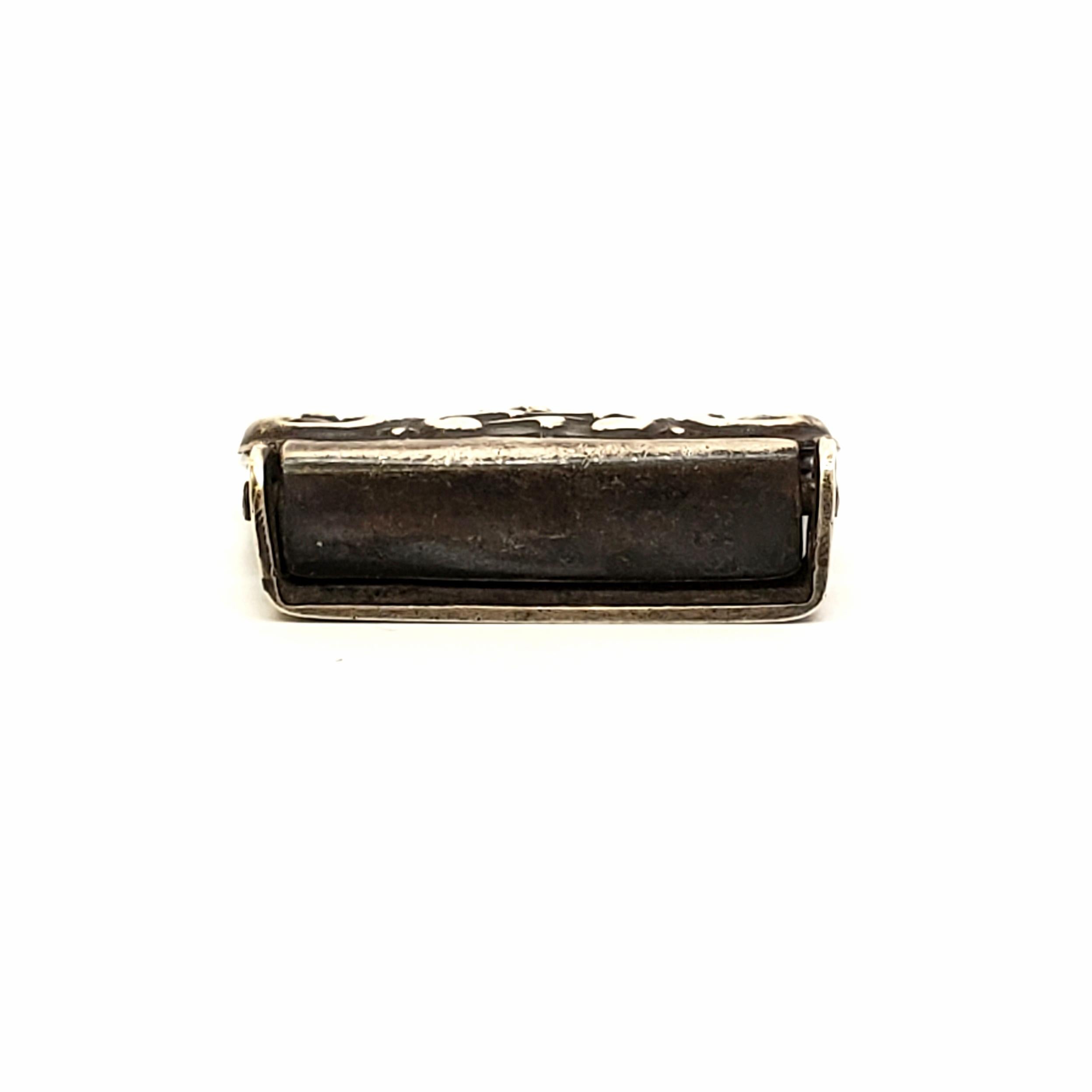 silver monogram belt buckle