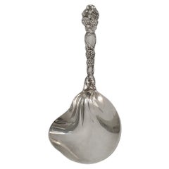 Tiffany & Co Sterling Silver Blackberry Pattern Berry Spoon 'B'