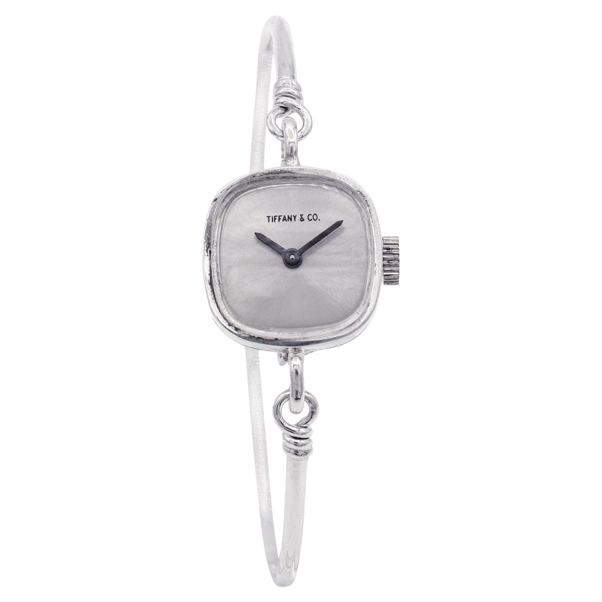 Tiffany
Co. Sterling Silber Blancpain Uhrwerk Damen-Armbanduhr