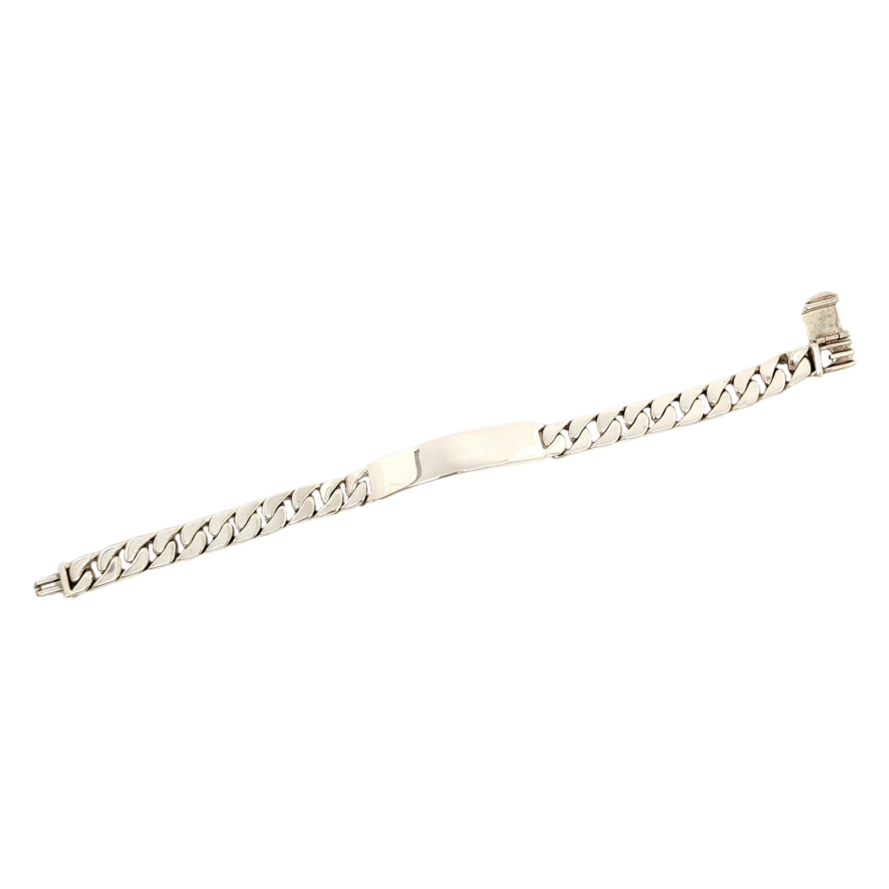 Tiffany & Co Sterling Silver Blank ID Bracelet 3