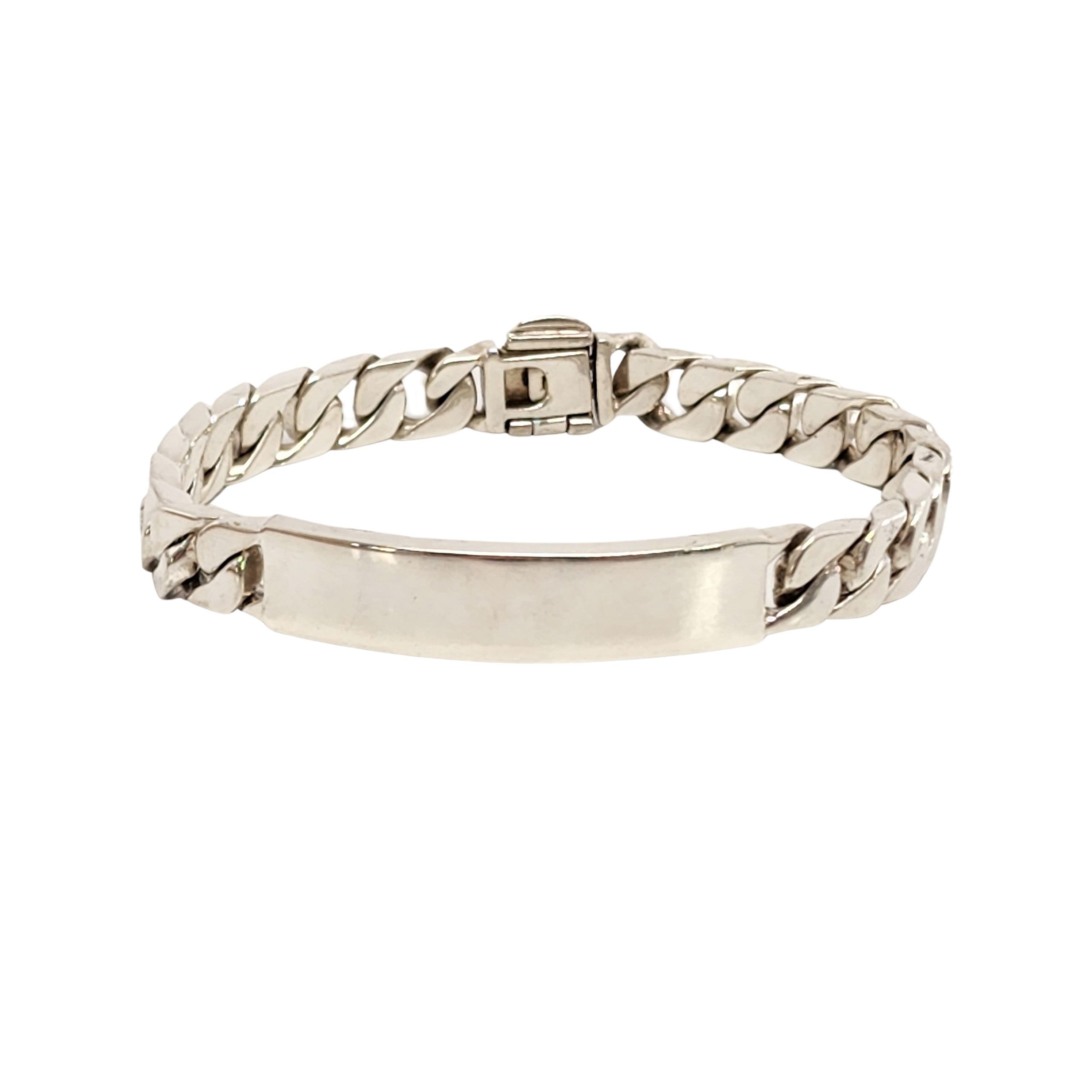 Tiffany & Co Sterling Silver Blank ID Bracelet 4