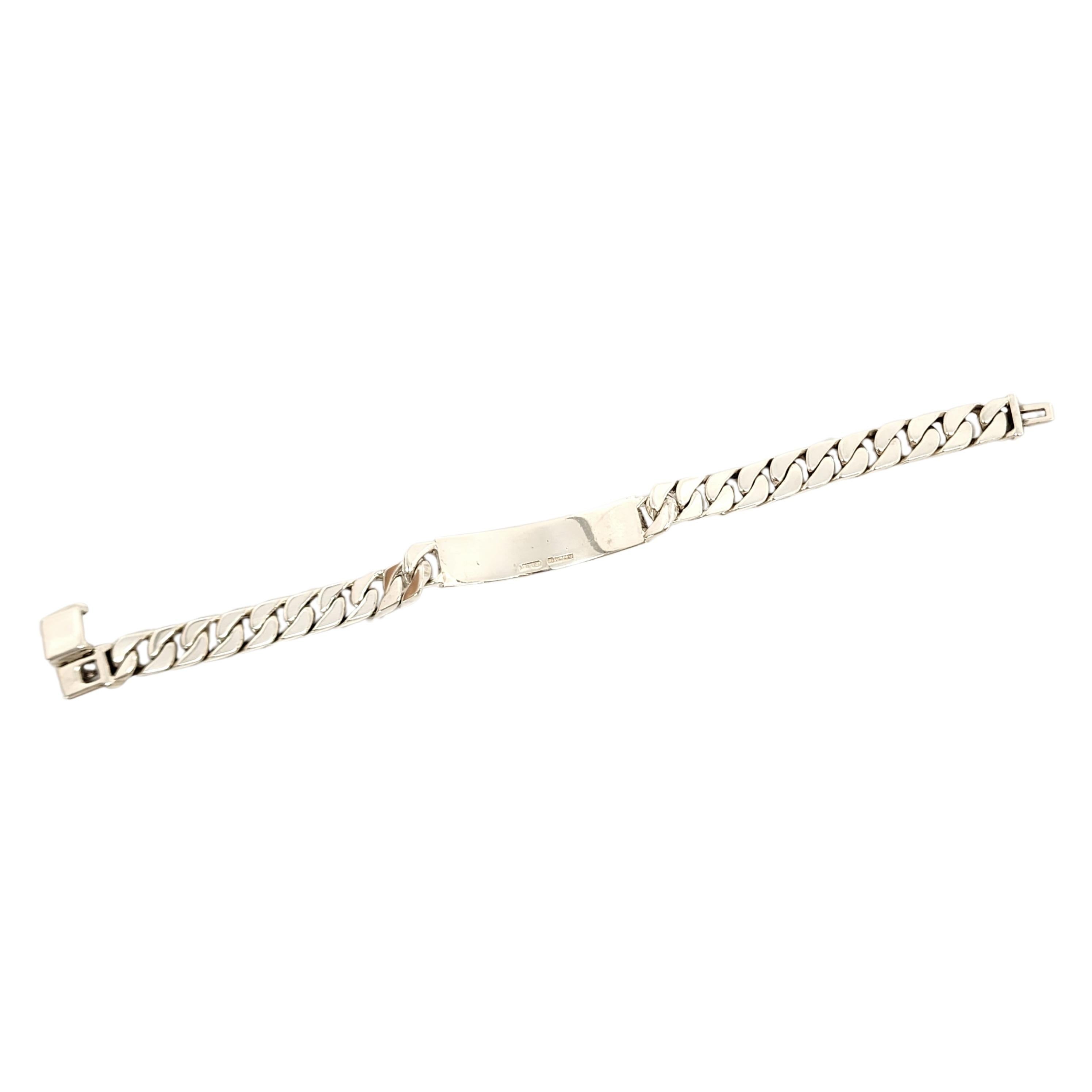 Tiffany & Co Sterling Silver Blank ID Bracelet 2