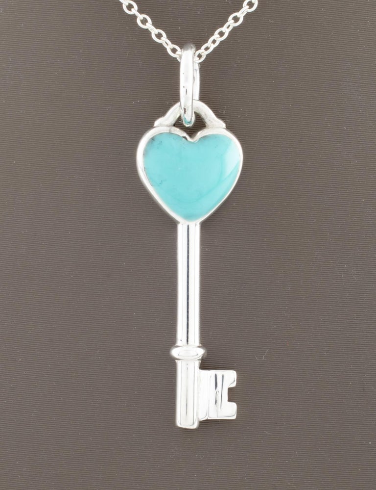 Tiffany Blue Box® charm in sterling silver with Tiffany Blue® enamel  finish.